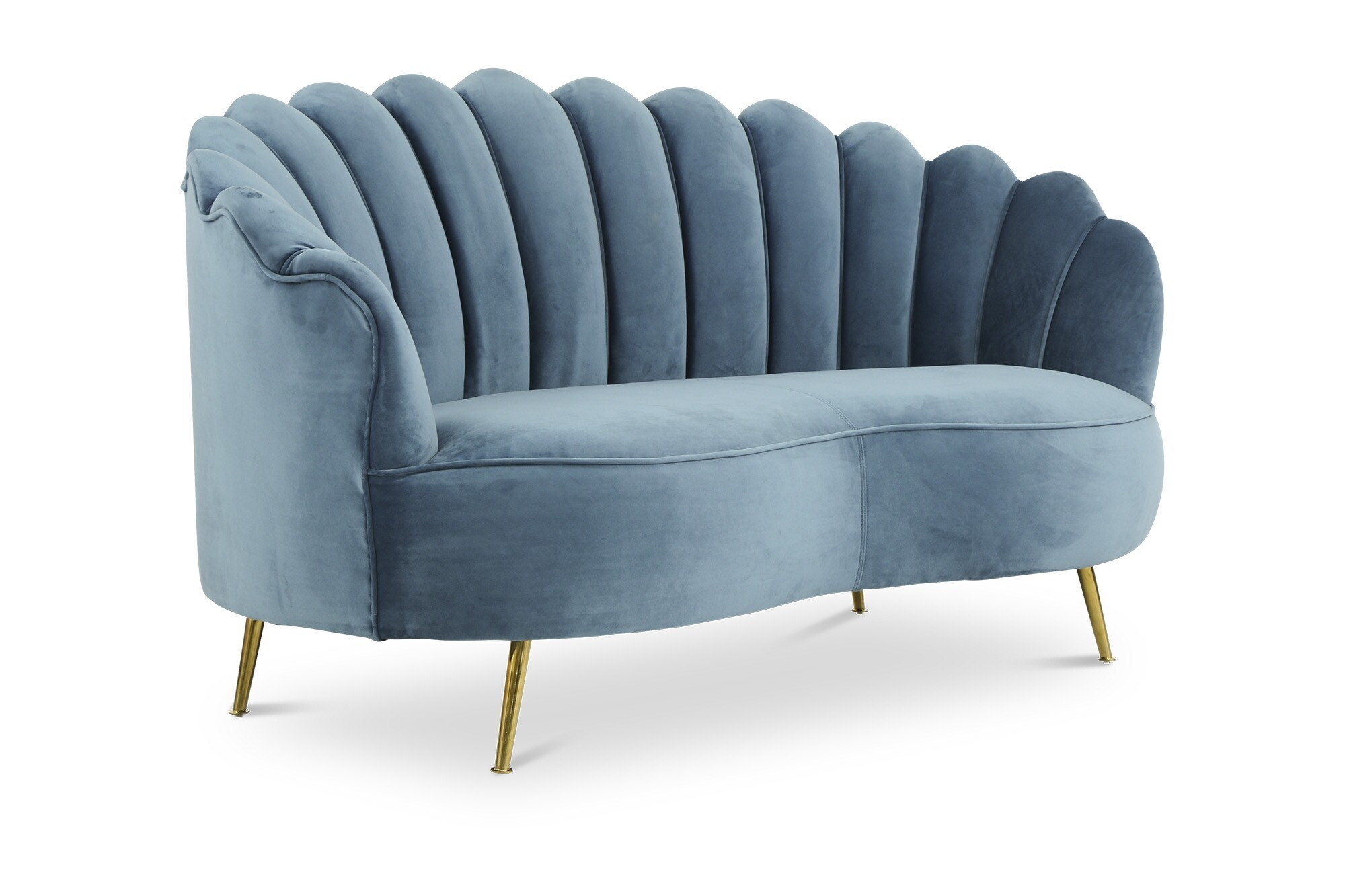 Alfie 2-Seater Velvet Sofa - Image 8