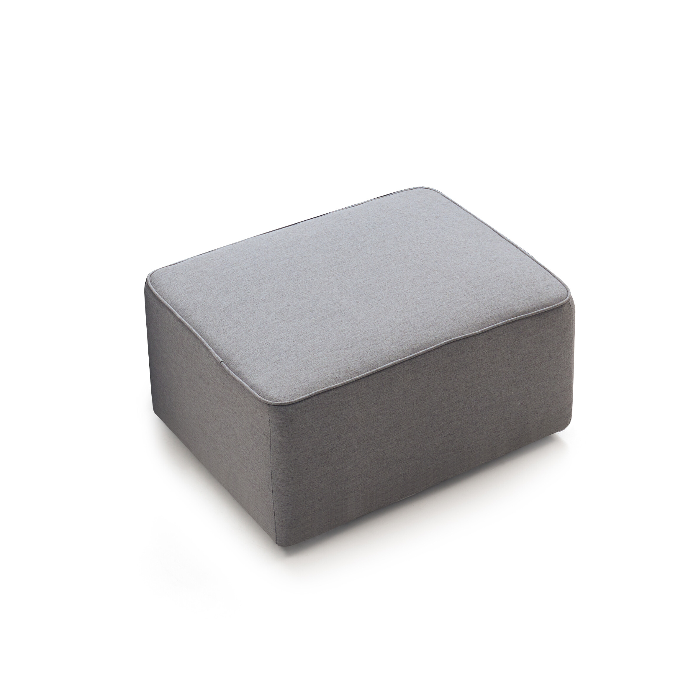 Tuomas 3-Seater Sofa with Ottoman – Light Grey - Image 4
