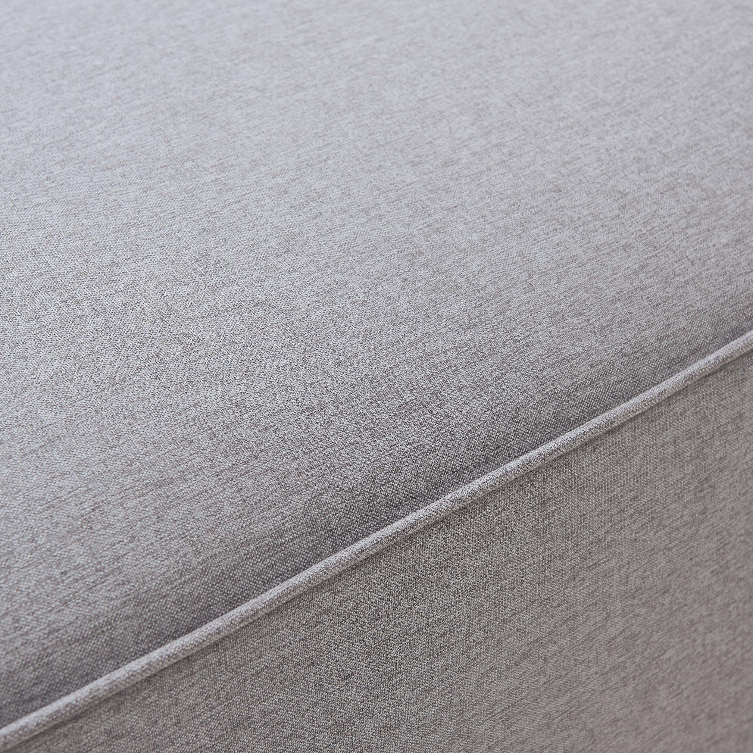 Tuomas 3-Seater Sofa with Ottoman – Light Grey - Image 3