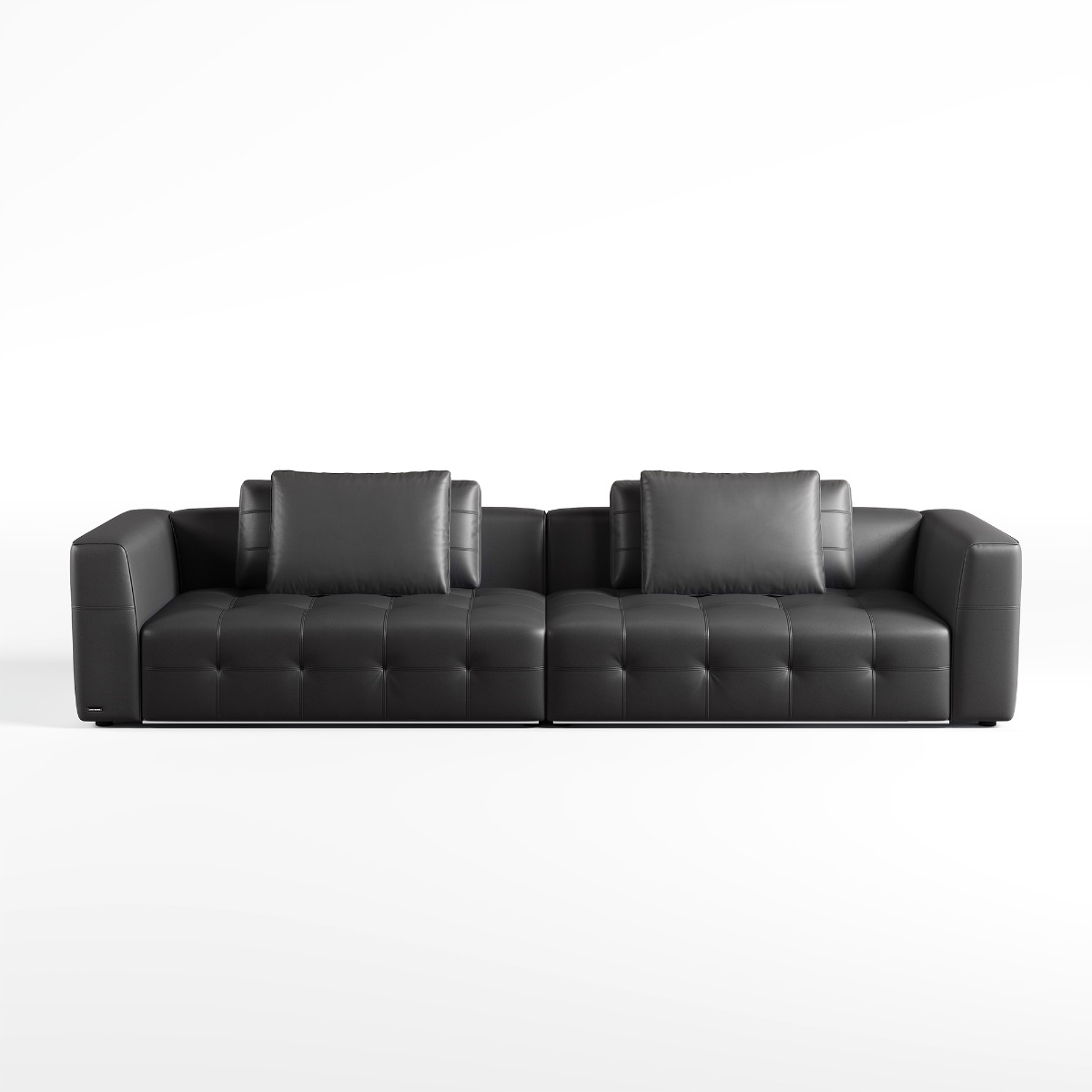Senka 4-Seater Top Grain Leather Sofa