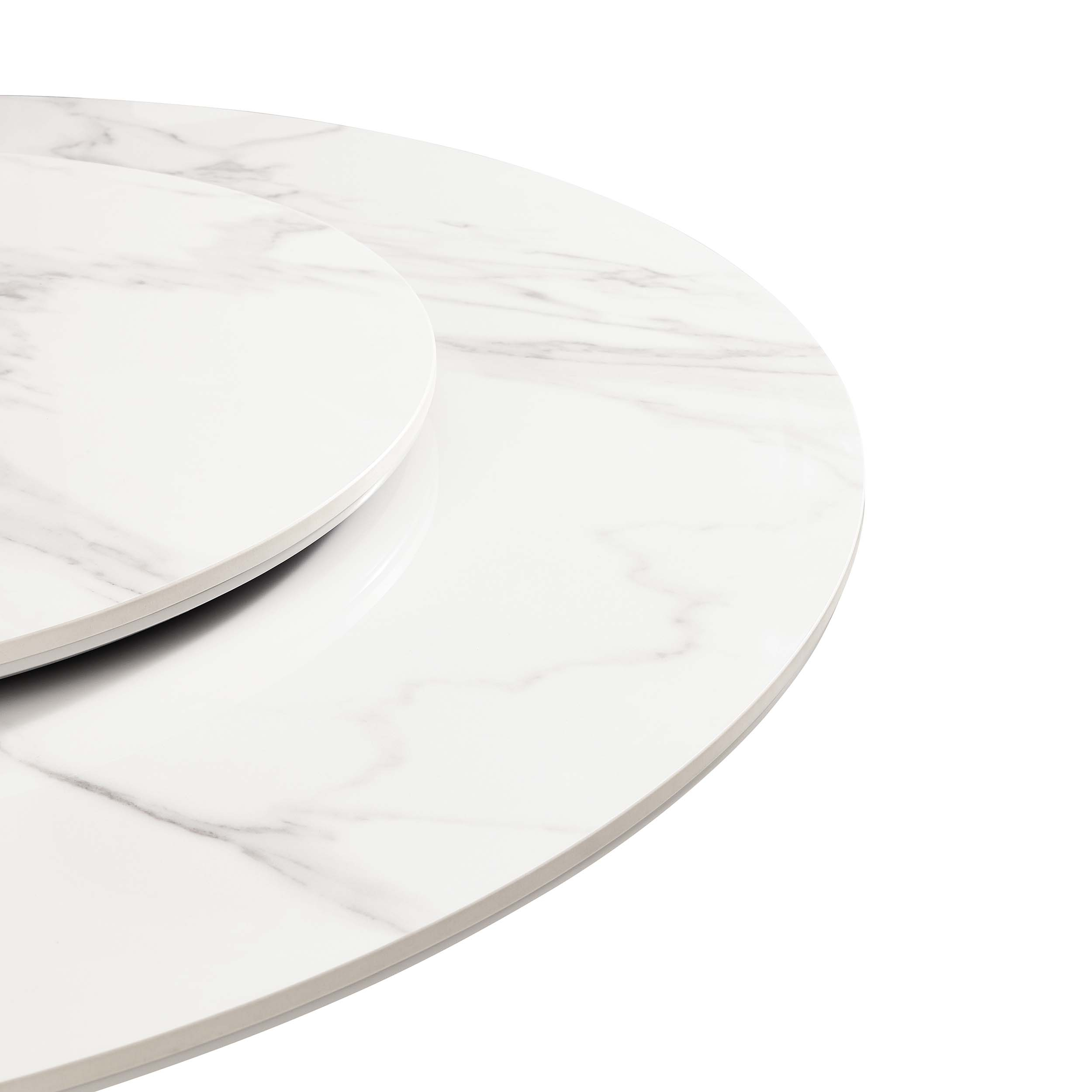 Botticino 1.35M Round Sintered Stone Dining Table - Image 3
