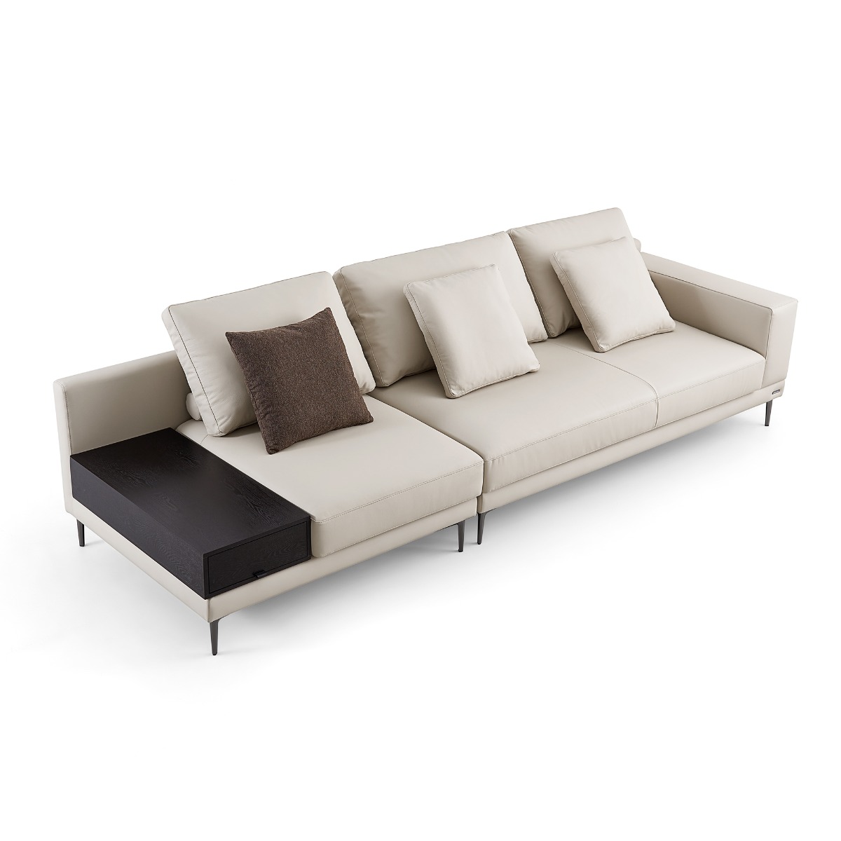 Septimius 4-Seater Leather Sofa - Image 7