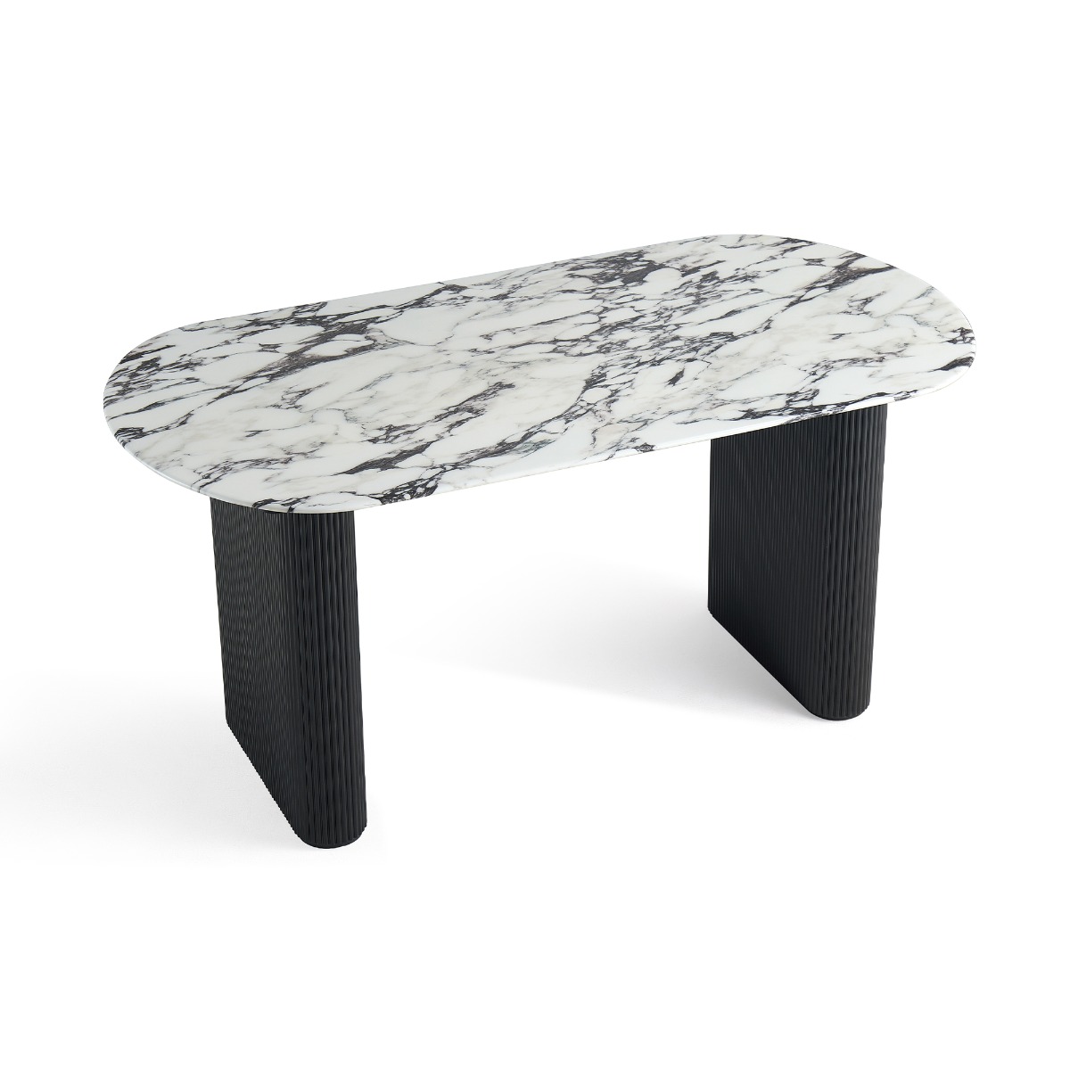 Paulius 1.6M Cultured Marble Dining Table - Image 2