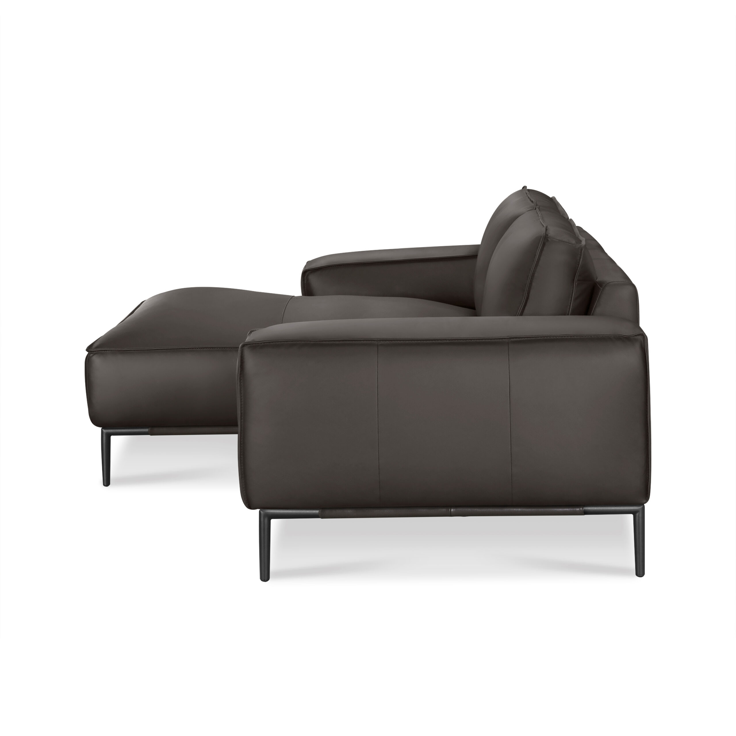 Roque L-Shape Full Leather Sofa - Image 2