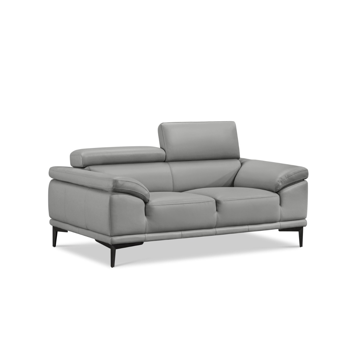 Zelma 2-Seater Full Leather Sofa with Adjustable Headrest - Image 2