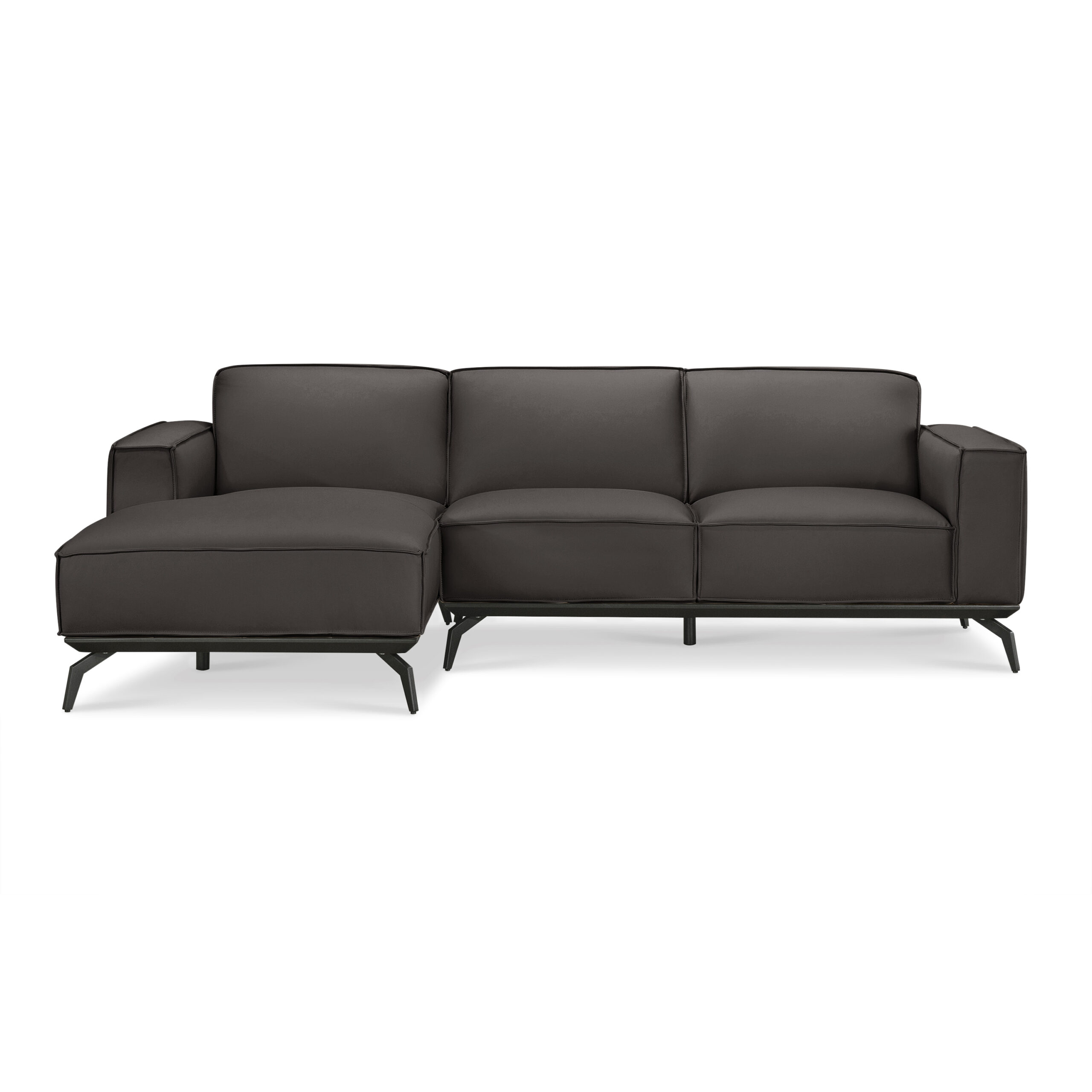 Mateus Full Leather L-Shape Sofa - Image 10