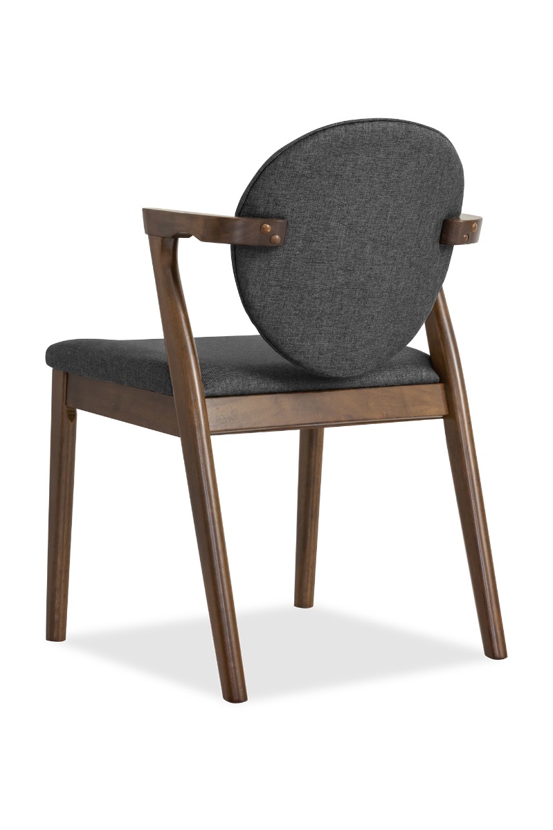 Ronny Arm Dining Chair – Walnut - Image 13