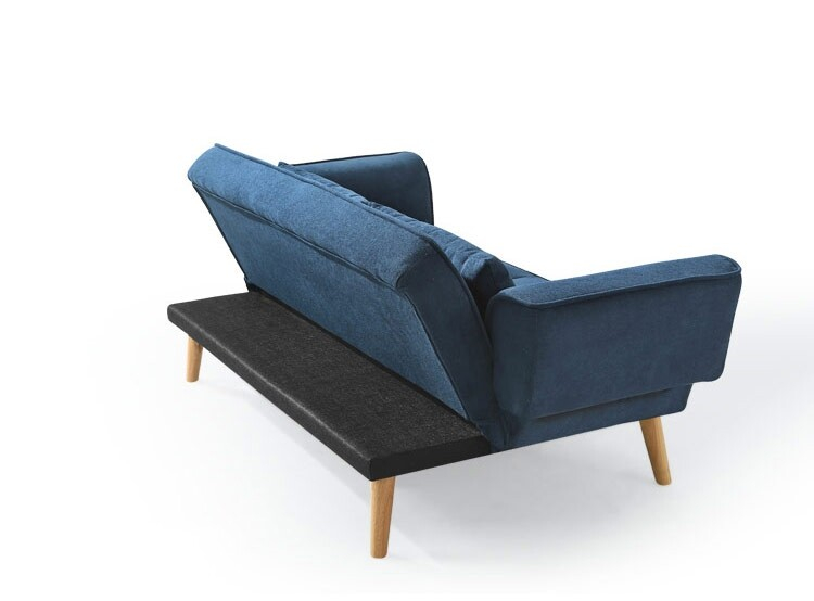 Myrin Convertible Sofa Bed – Flannel Upholstery - Image 4