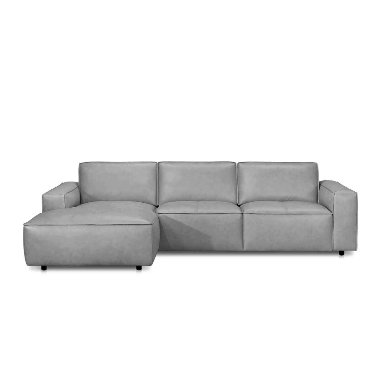 Zalmir L-Shape Full Leather Sofa - Image 12