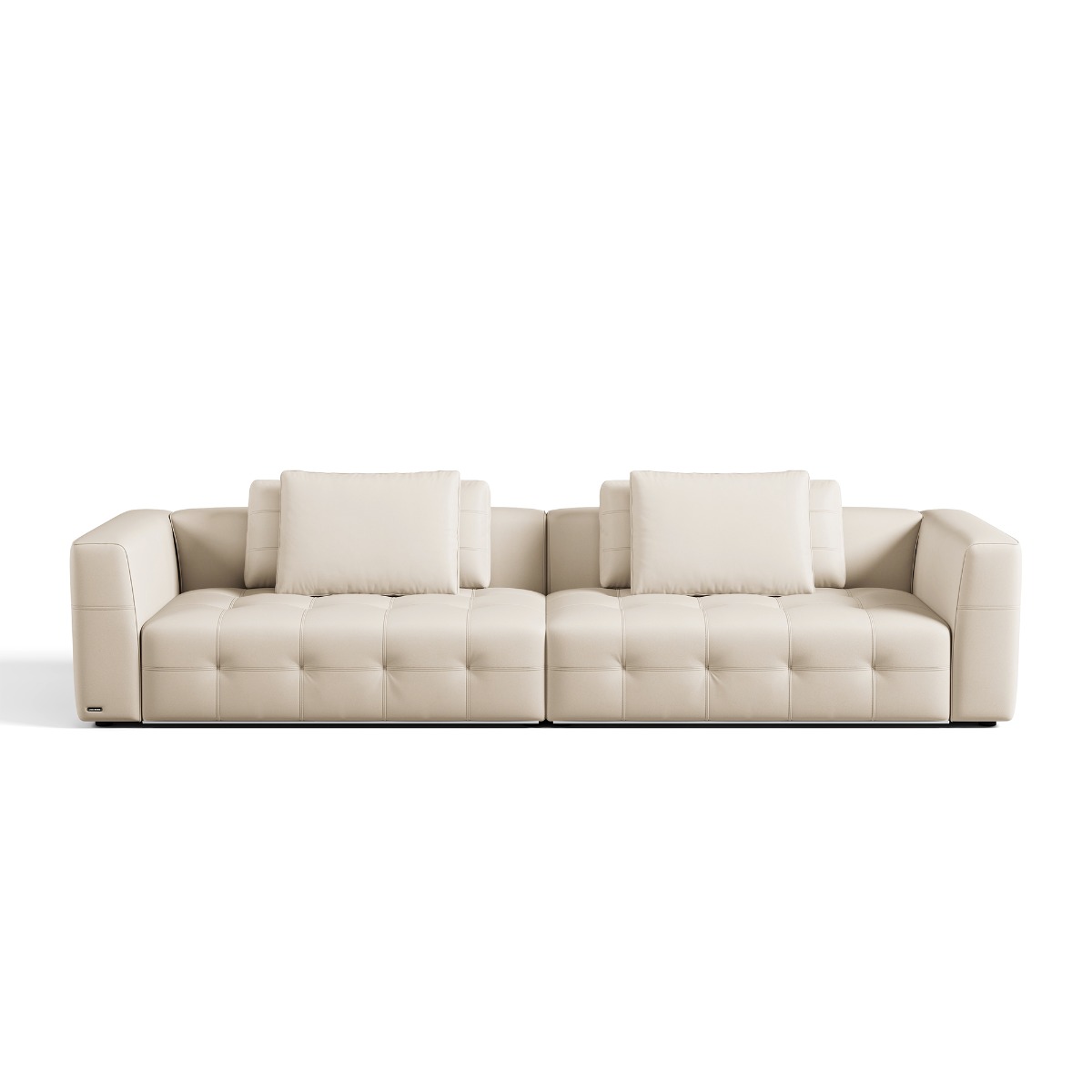 Senka 4-Seater Top Grain Leather Sofa - Image 4