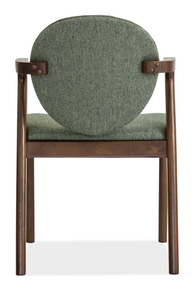Ronny Arm Dining Chair – Walnut - Image 9