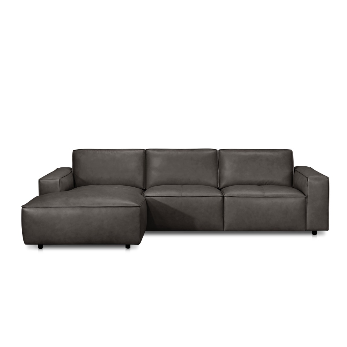Zalmir L-Shape Full Leather Sofa - Image 15