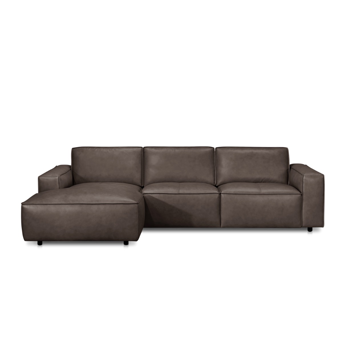 Zalmir L-Shape Full Leather Sofa - Image 16