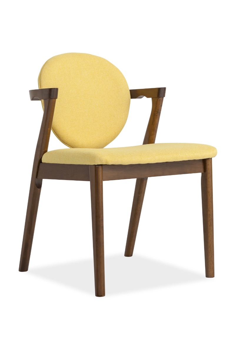 Ronny Arm Dining Chair – Walnut - Image 6