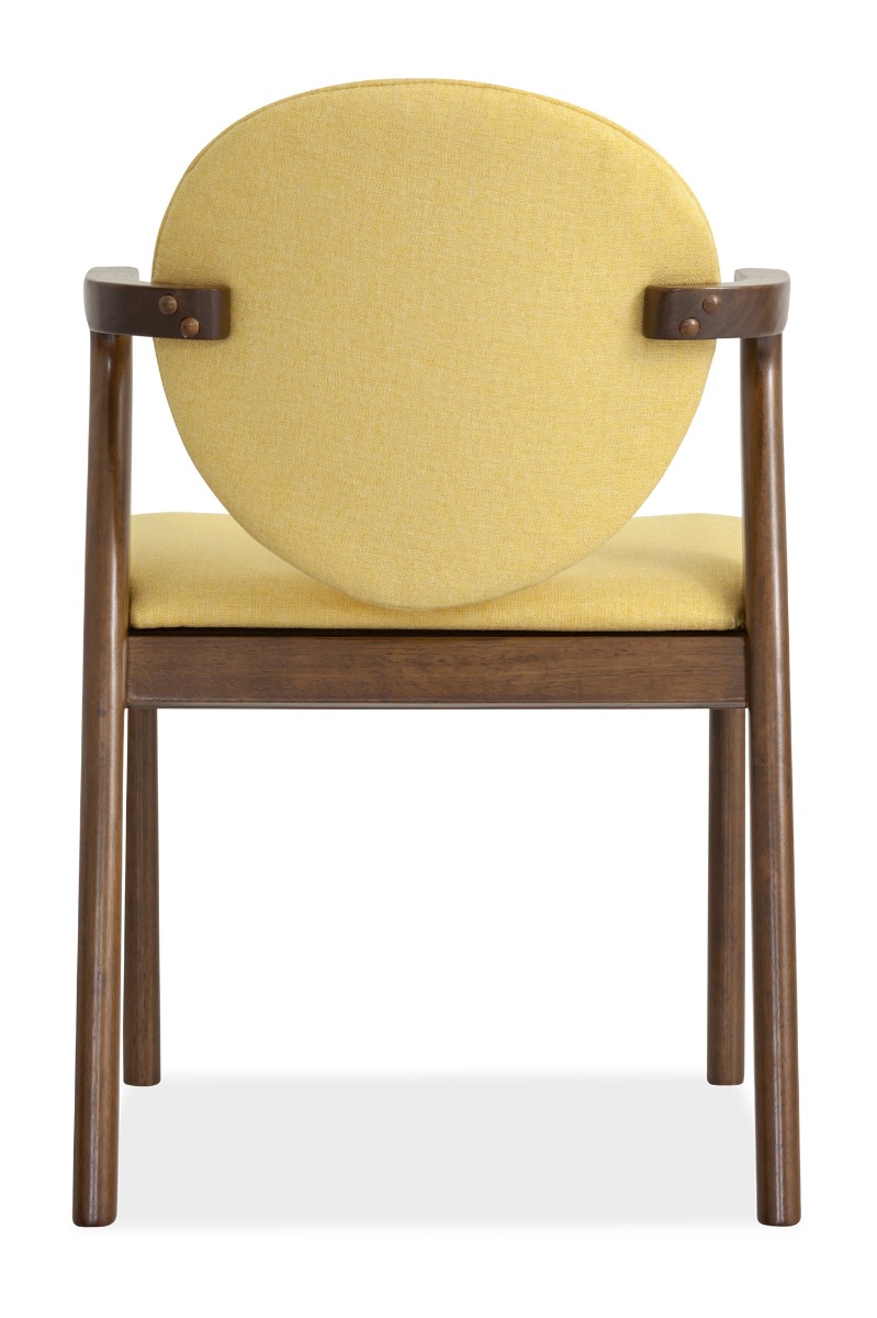 Ronny Arm Dining Chair – Walnut - Image 4