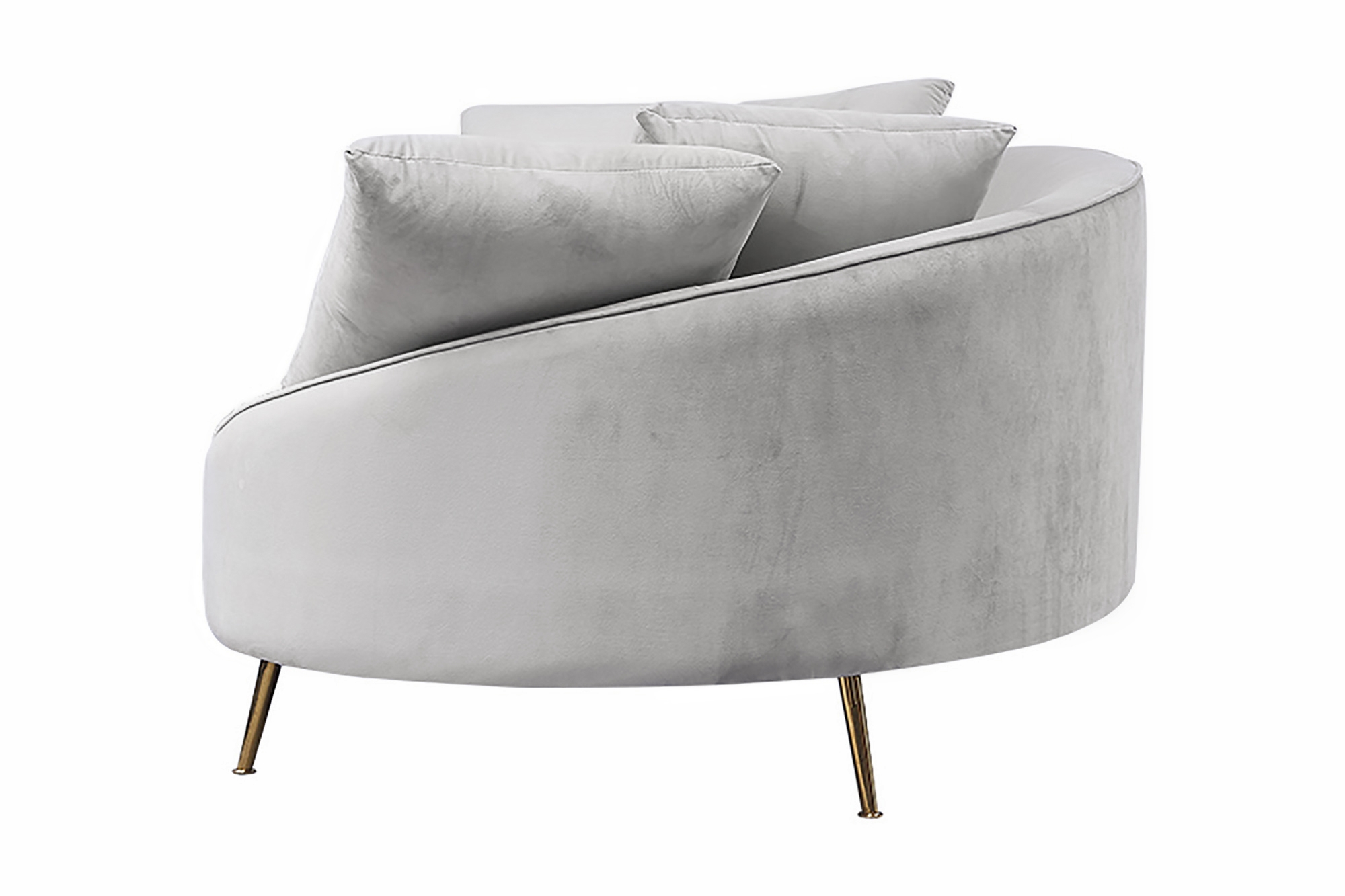 Svelte 4-Seater Sofa (Light Grey) - Image 13