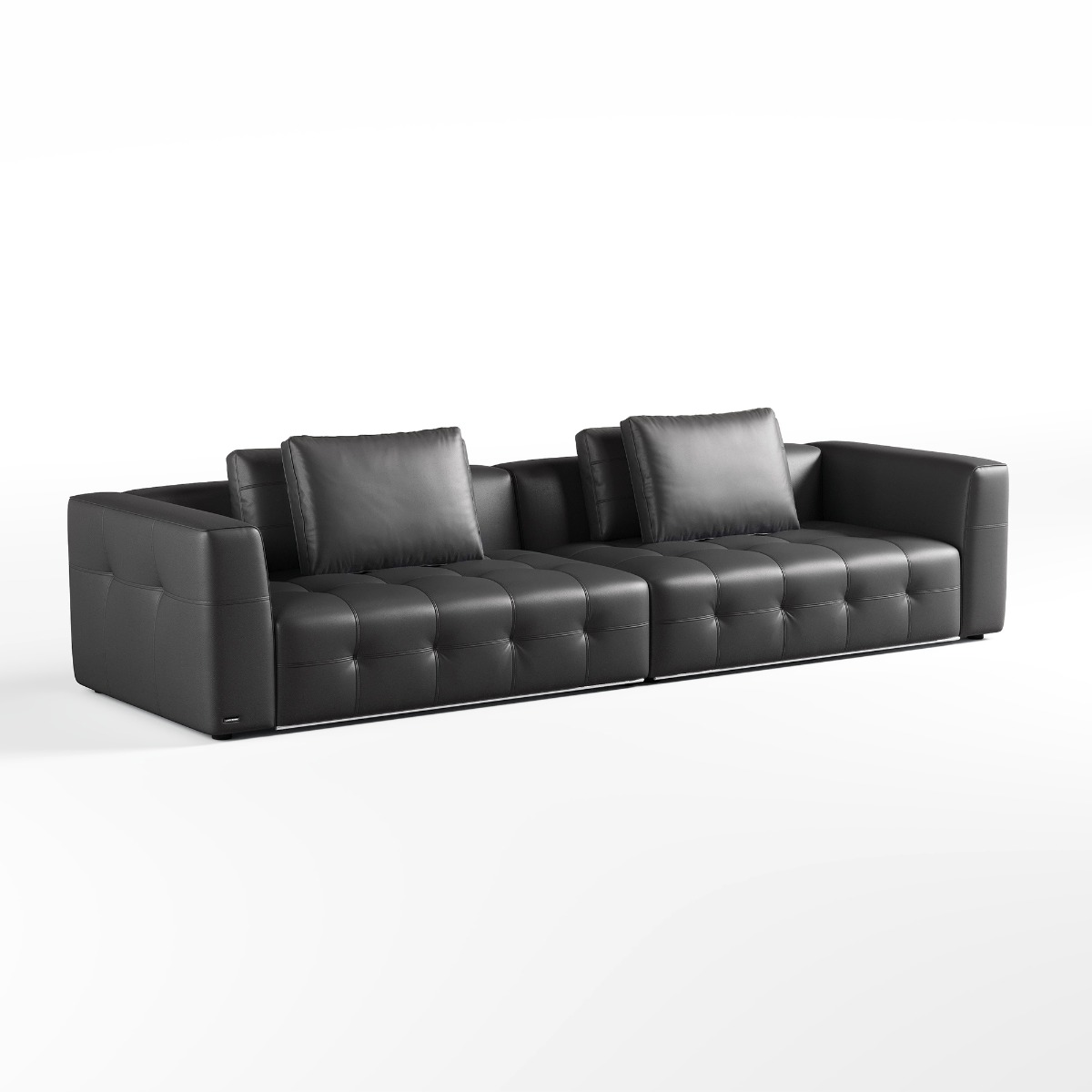 Senka 4-Seater Top Grain Leather Sofa - Image 3