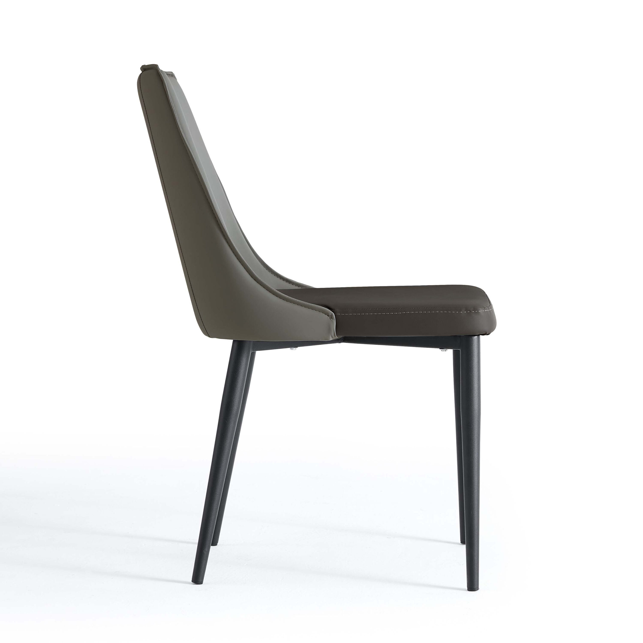 Dena Armless Dining Chair – Grey - Image 3