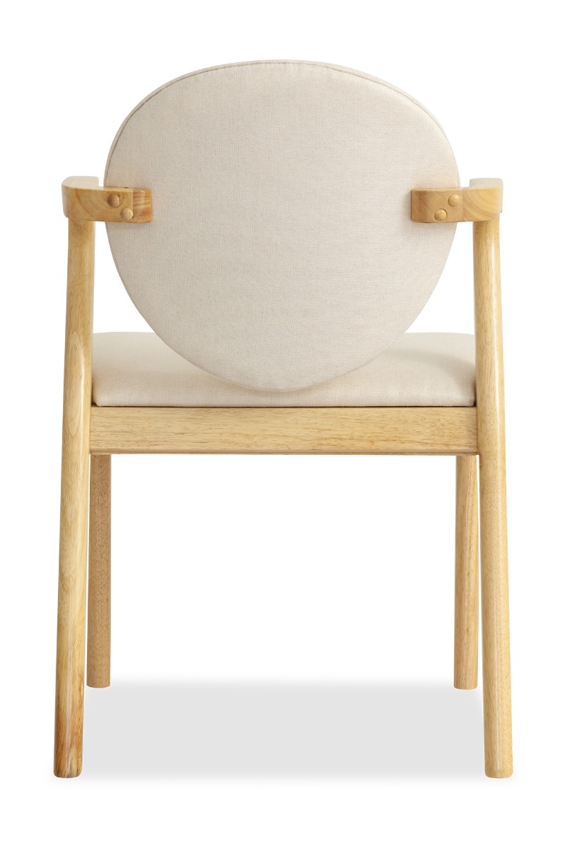 Ronny Arm Dining Chair – Natural - Image 4