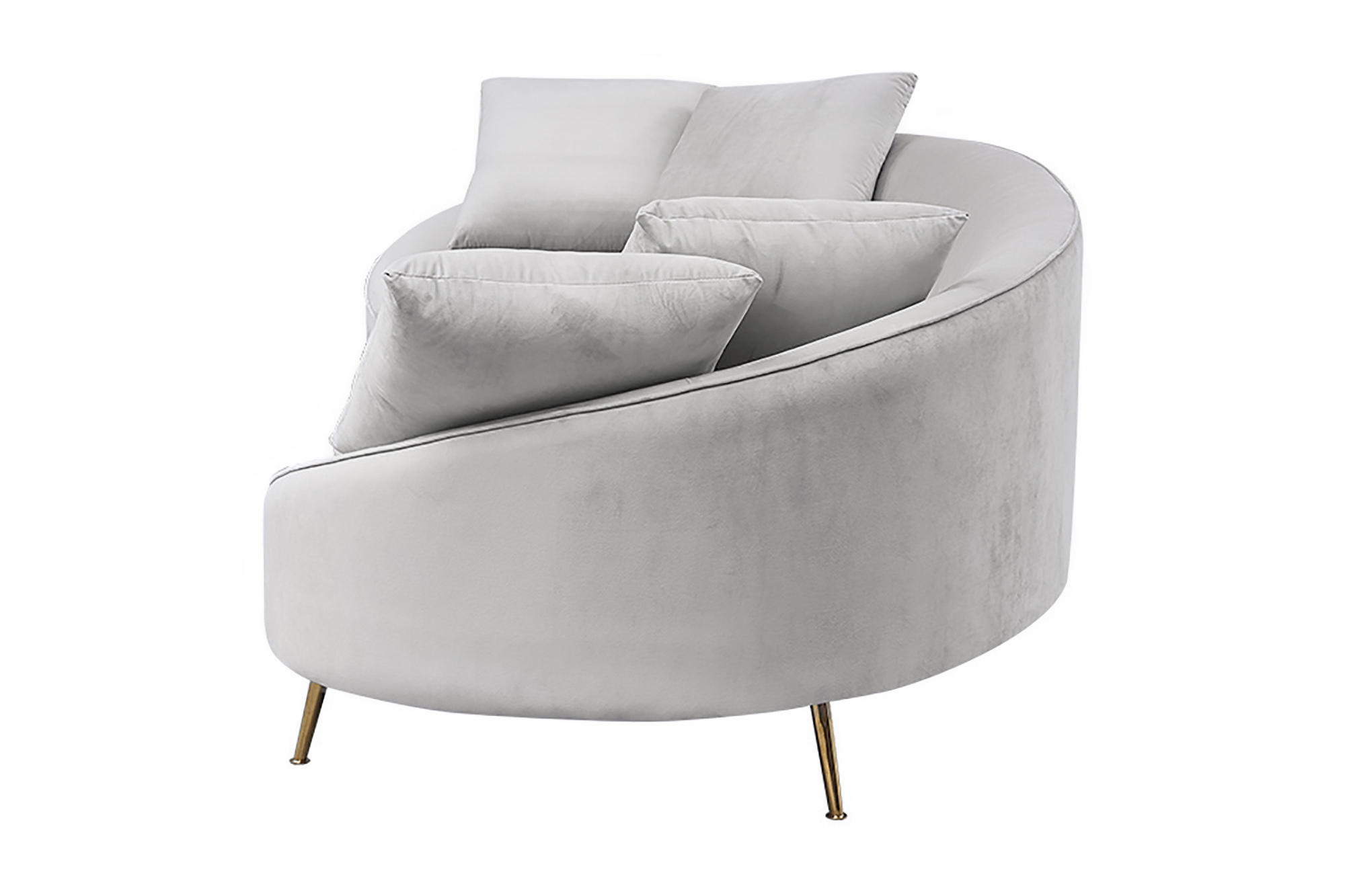 Svelte 4-Seater Sofa (Light Grey) - Image 12