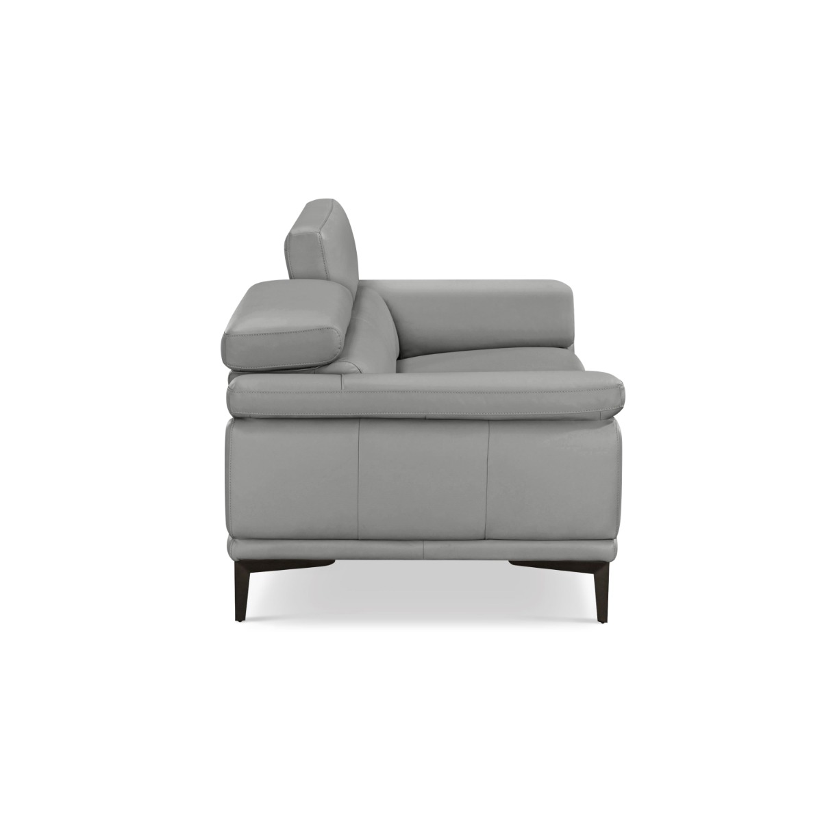 Zelma 2-Seater Full Leather Sofa with Adjustable Headrest - Image 4