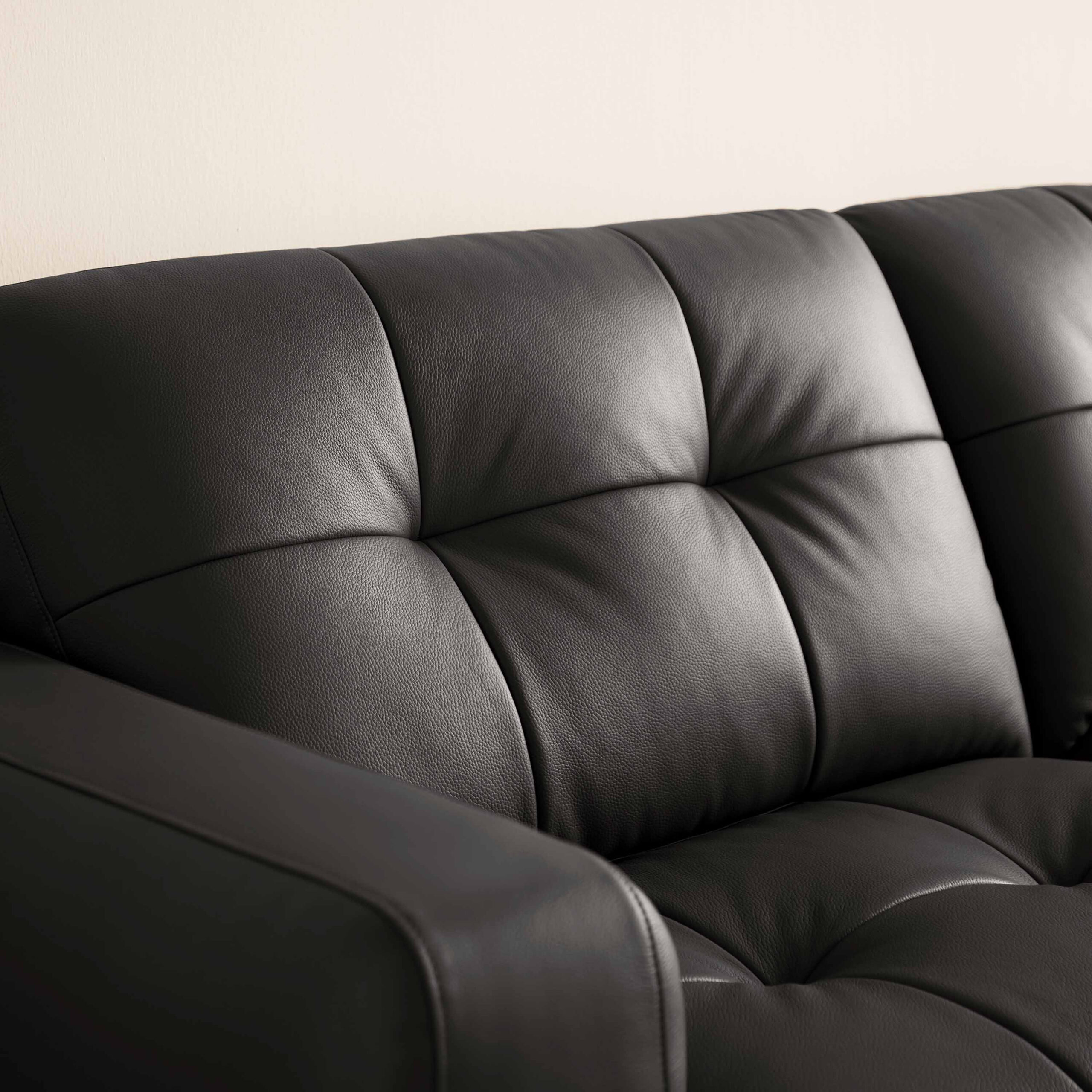Olcay Premium 4-Seater Genuine Leather Sofa - Image 5