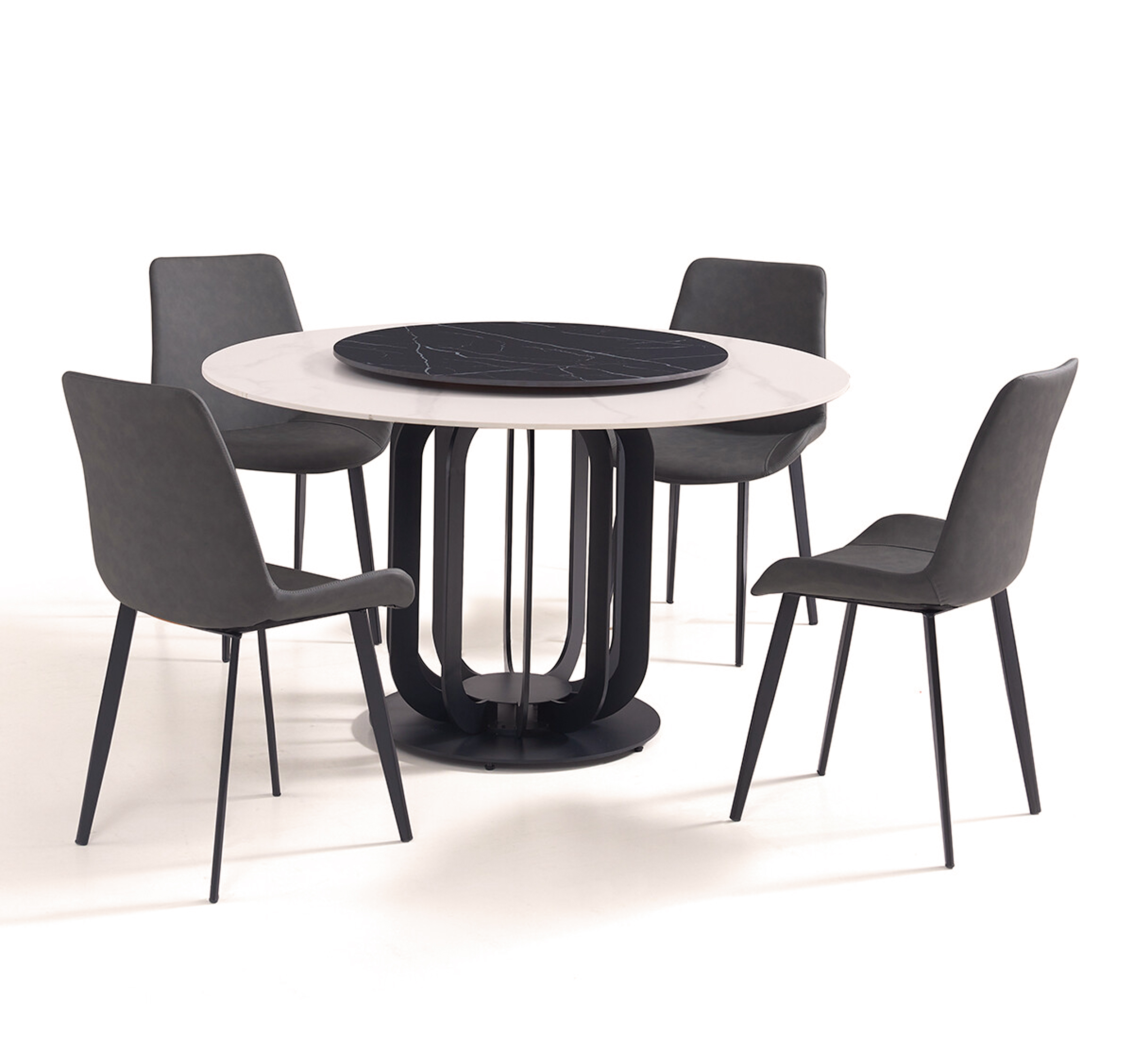 Preita 1.3M Round Sintered Stone Dining Table - Image 6