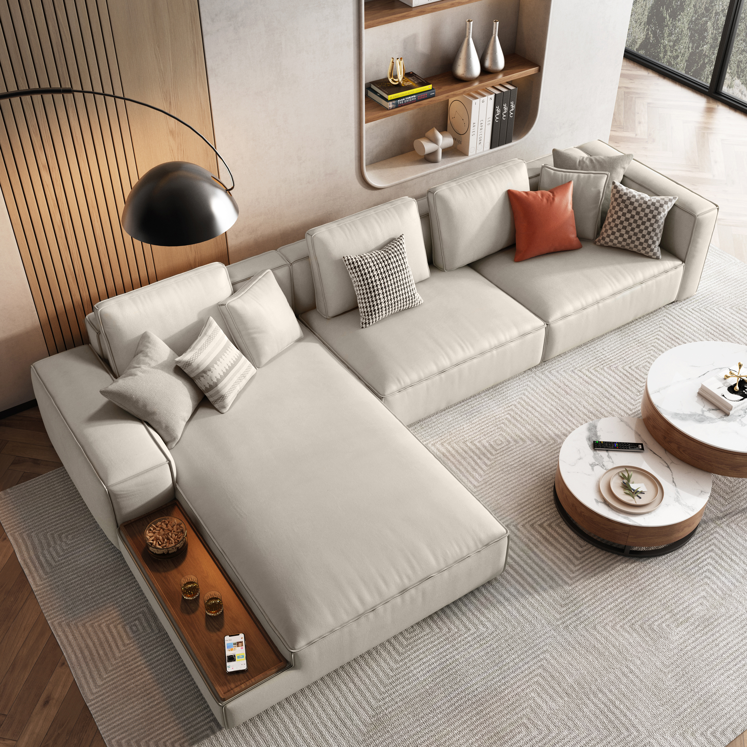 Siddell Premium 4-Seater L-Shape Sofa - Image 3
