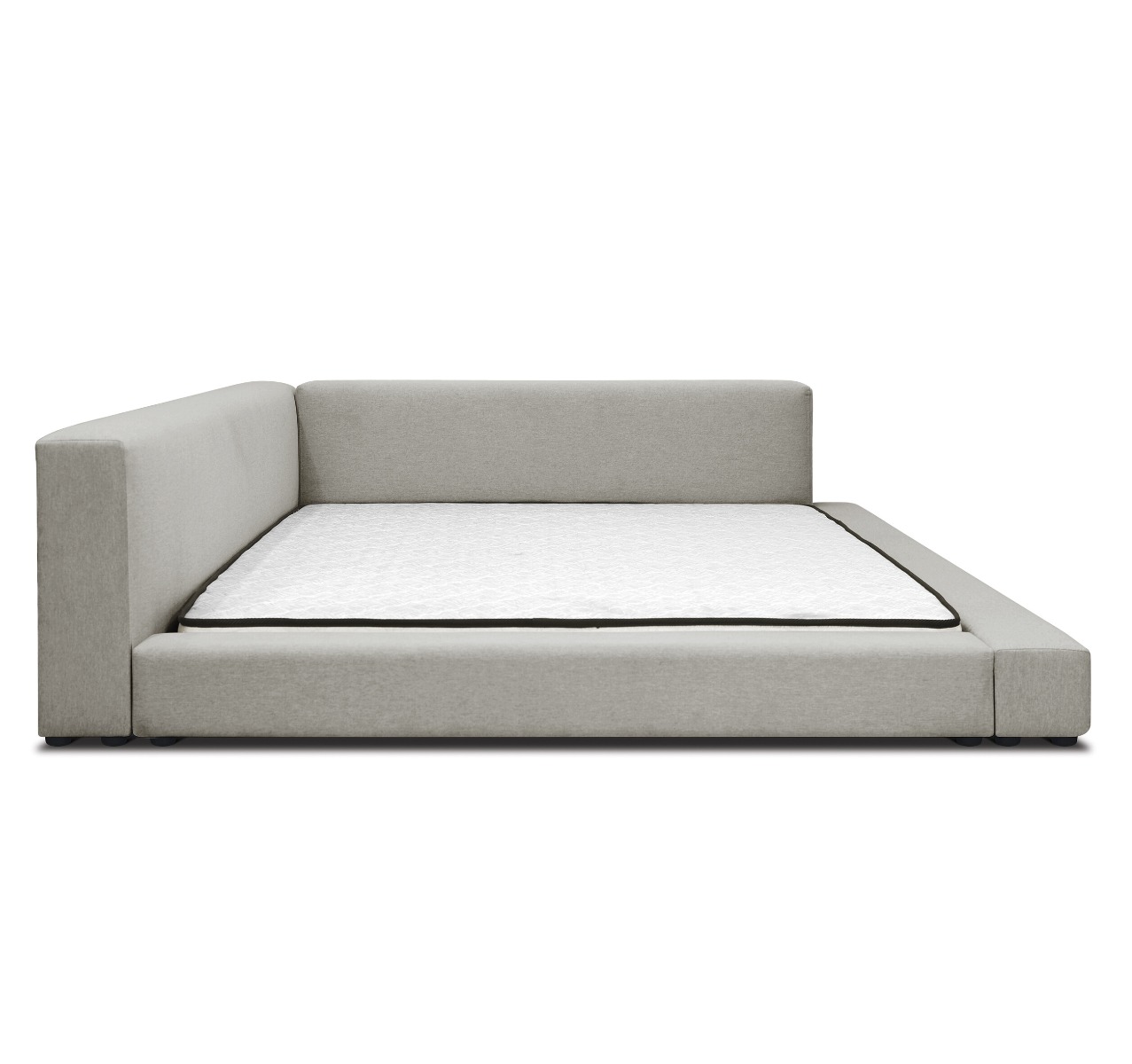 Clara Low Profile Upholstered Queen Bed Frame - Image 3