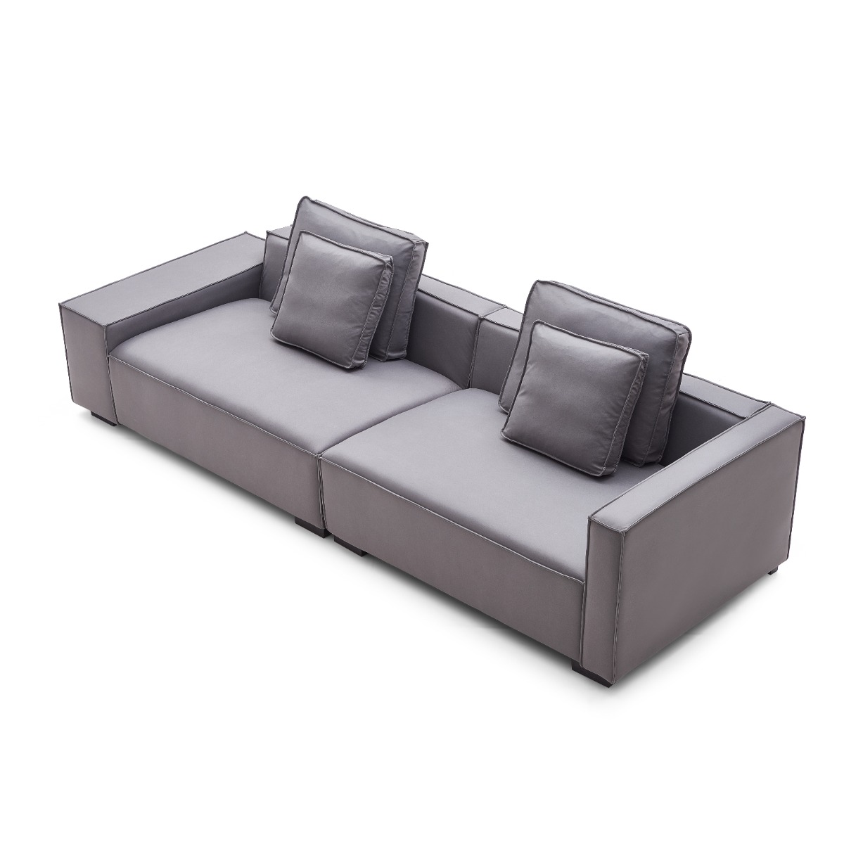 Renfrew 2 Seater Sofa (Dark Grey) - Image 7