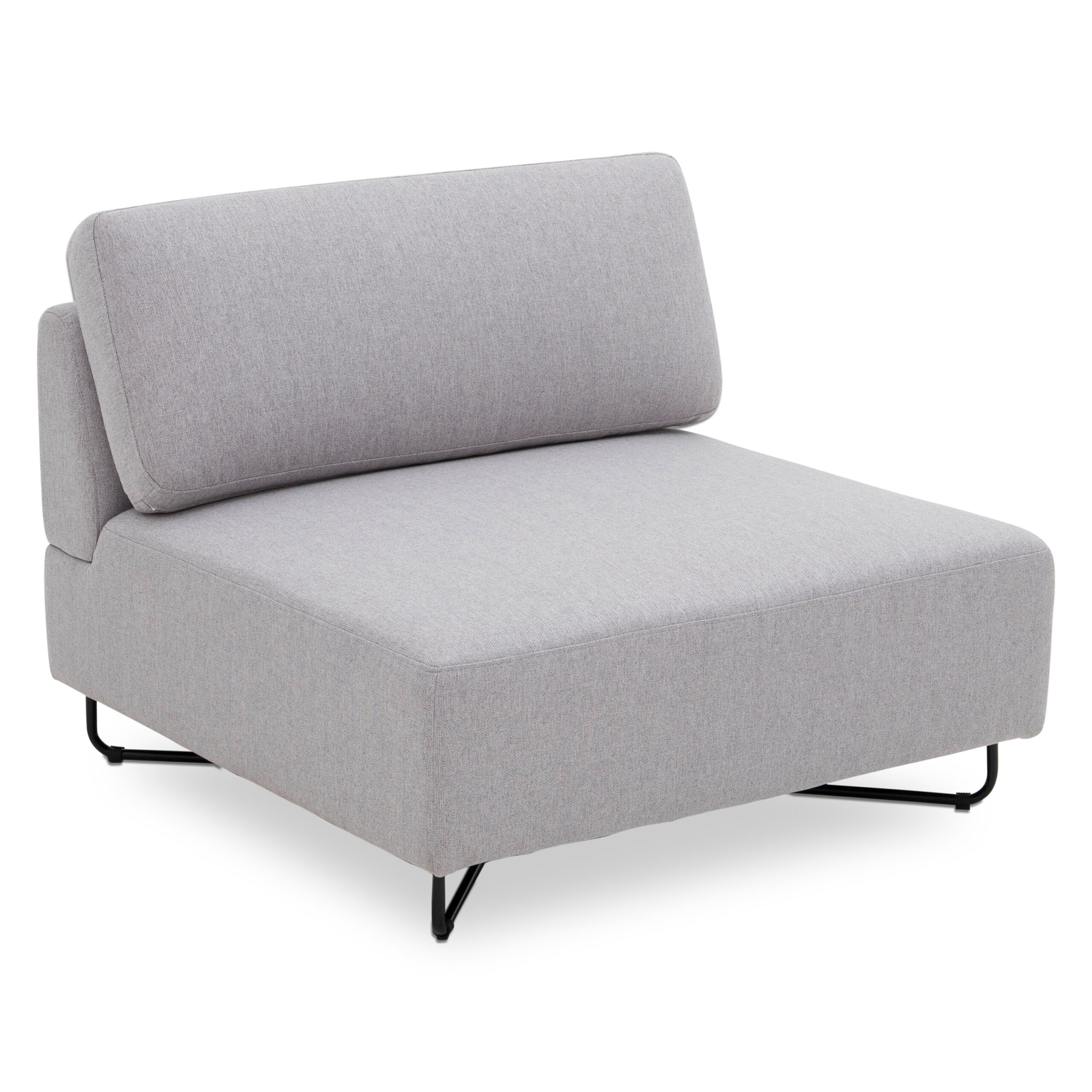 Scott 3-Seater Modular Sofa with Ottoman – Light Grey - Image 6