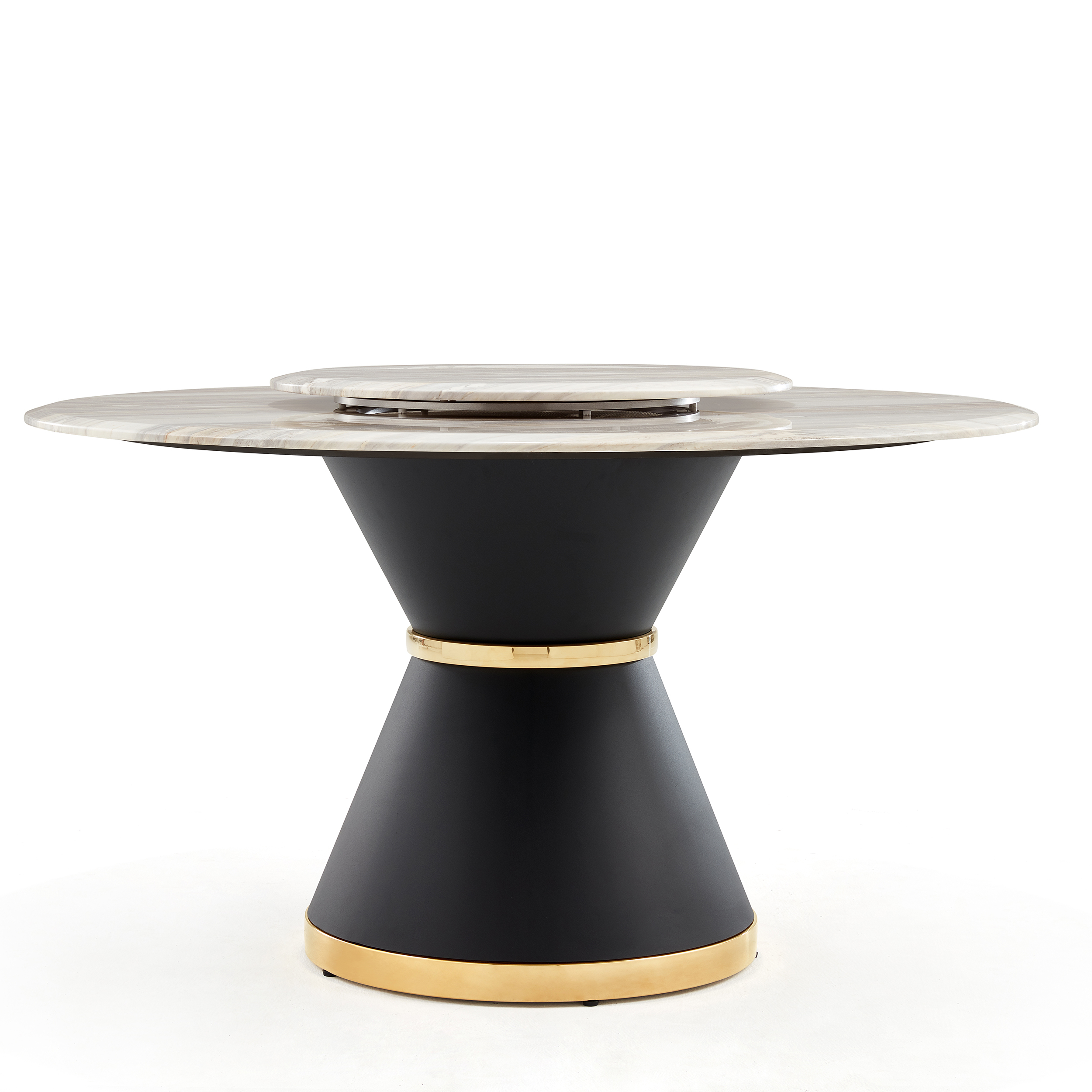 Barzig 1.35M Cultured Marble Round Dining Table