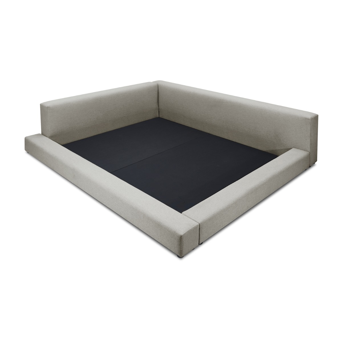 Clara Low Profile Upholstered Queen Bed Frame - Image 5
