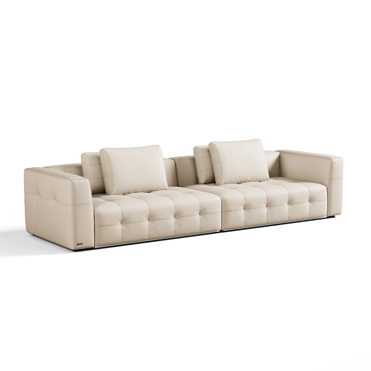 Senka 4-Seater Top Grain Leather Sofa - Image 2