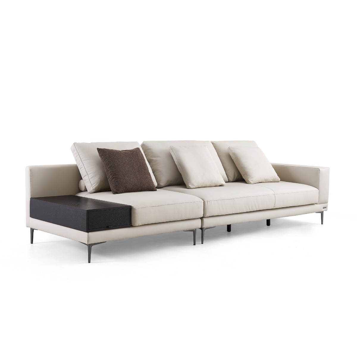 Septimius 4-Seater Leather Sofa - Image 2