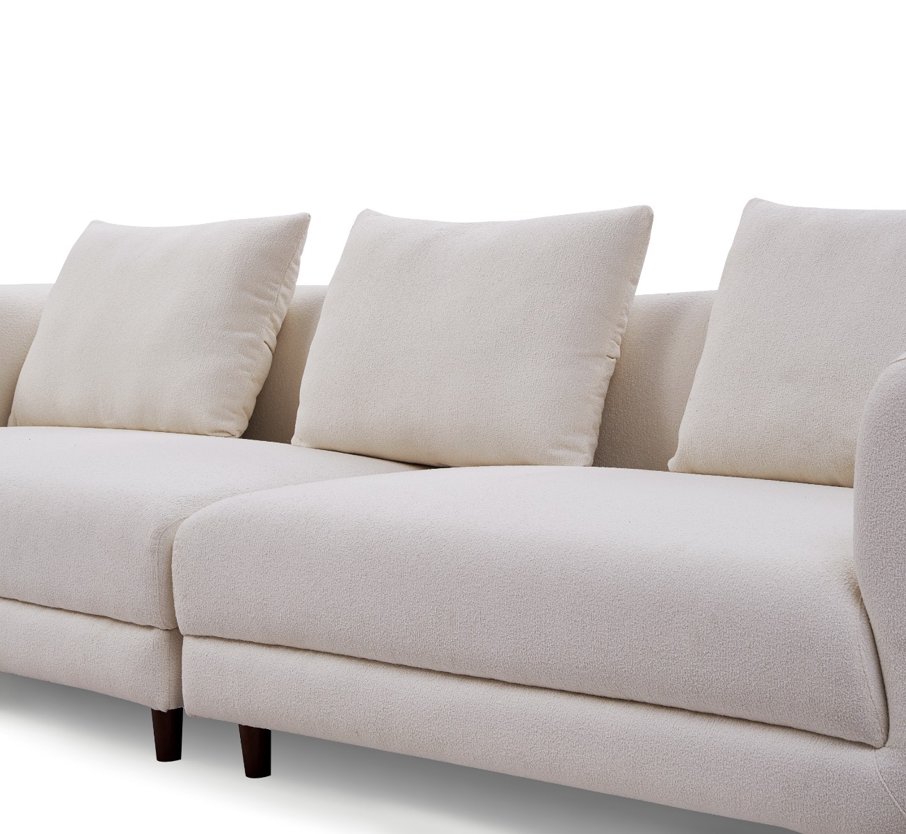Gwenyth 4-Seater Sherpa Fabric Sofa - Image 7
