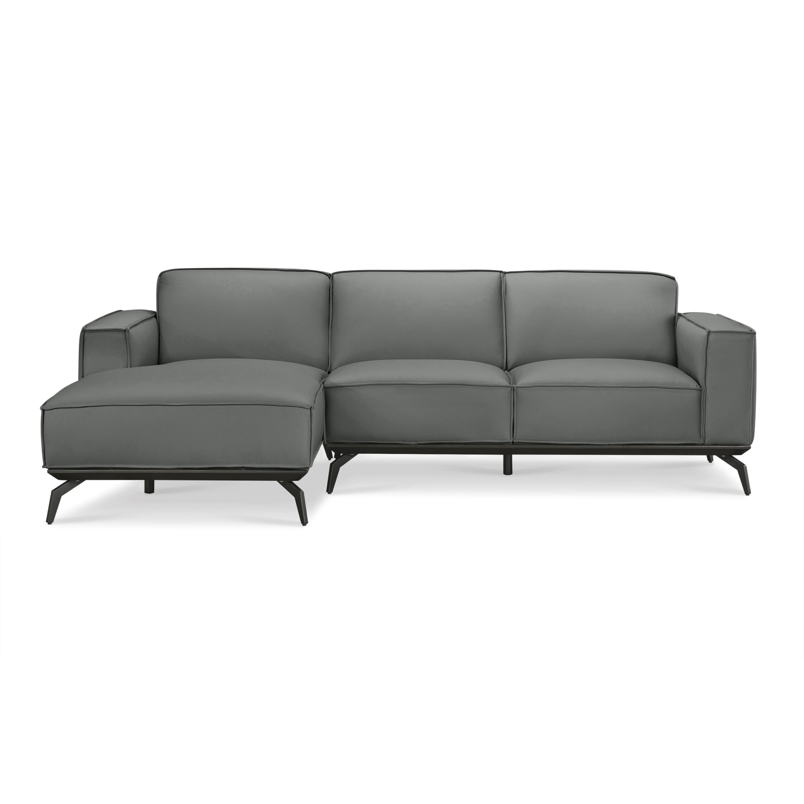 Mateus Full Leather L-Shape Sofa - Image 8
