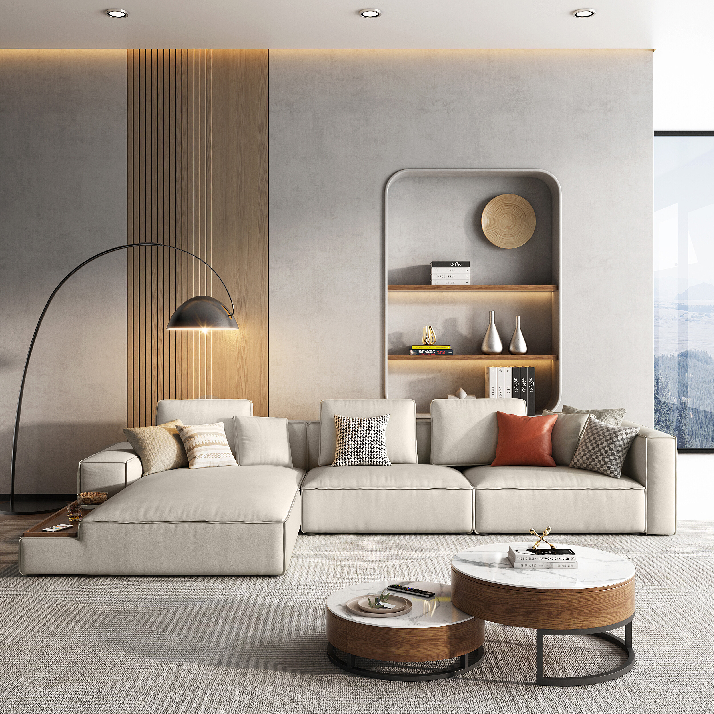 Siddell Premium 4-Seater L-Shape Sofa - Image 8