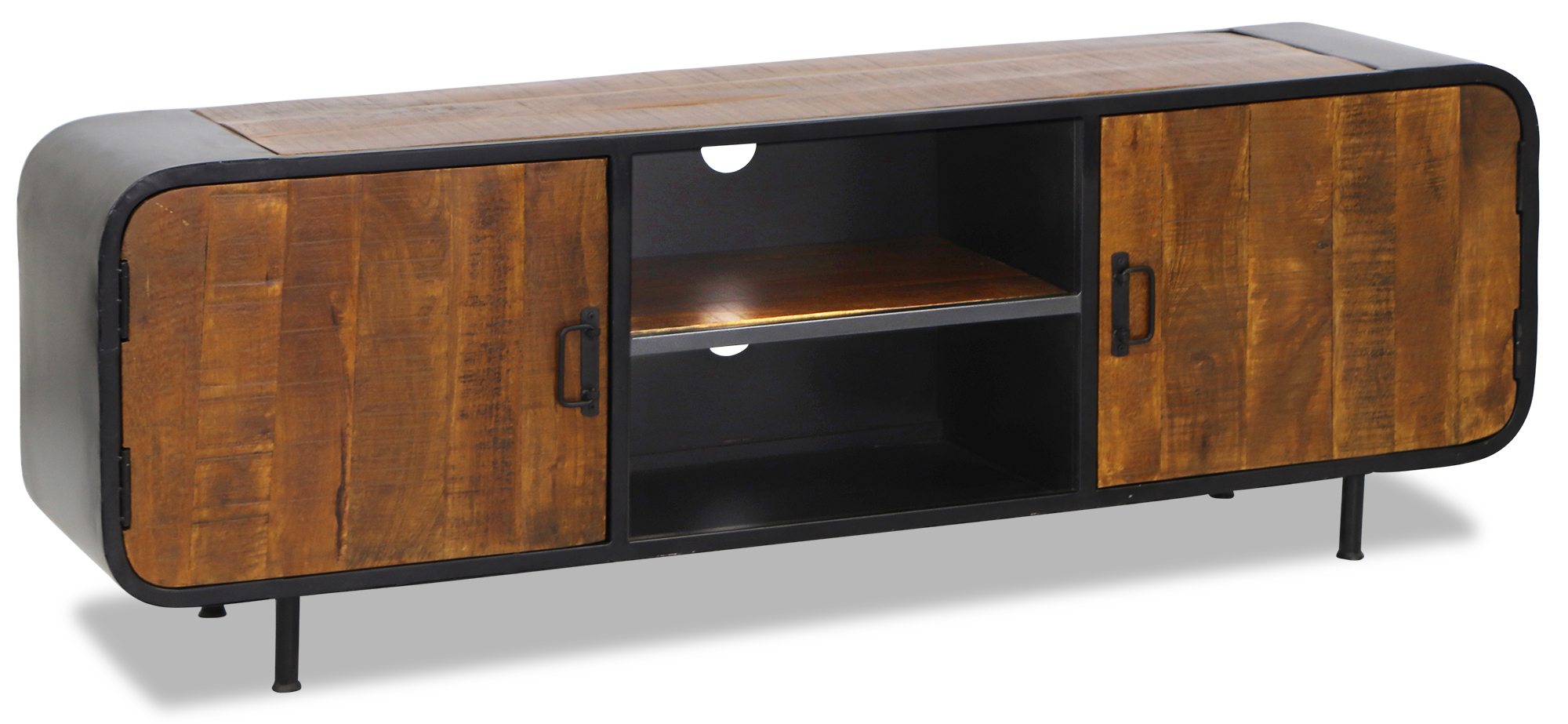 Akaki Reclaimed Mango Wood TV Console - Image 2