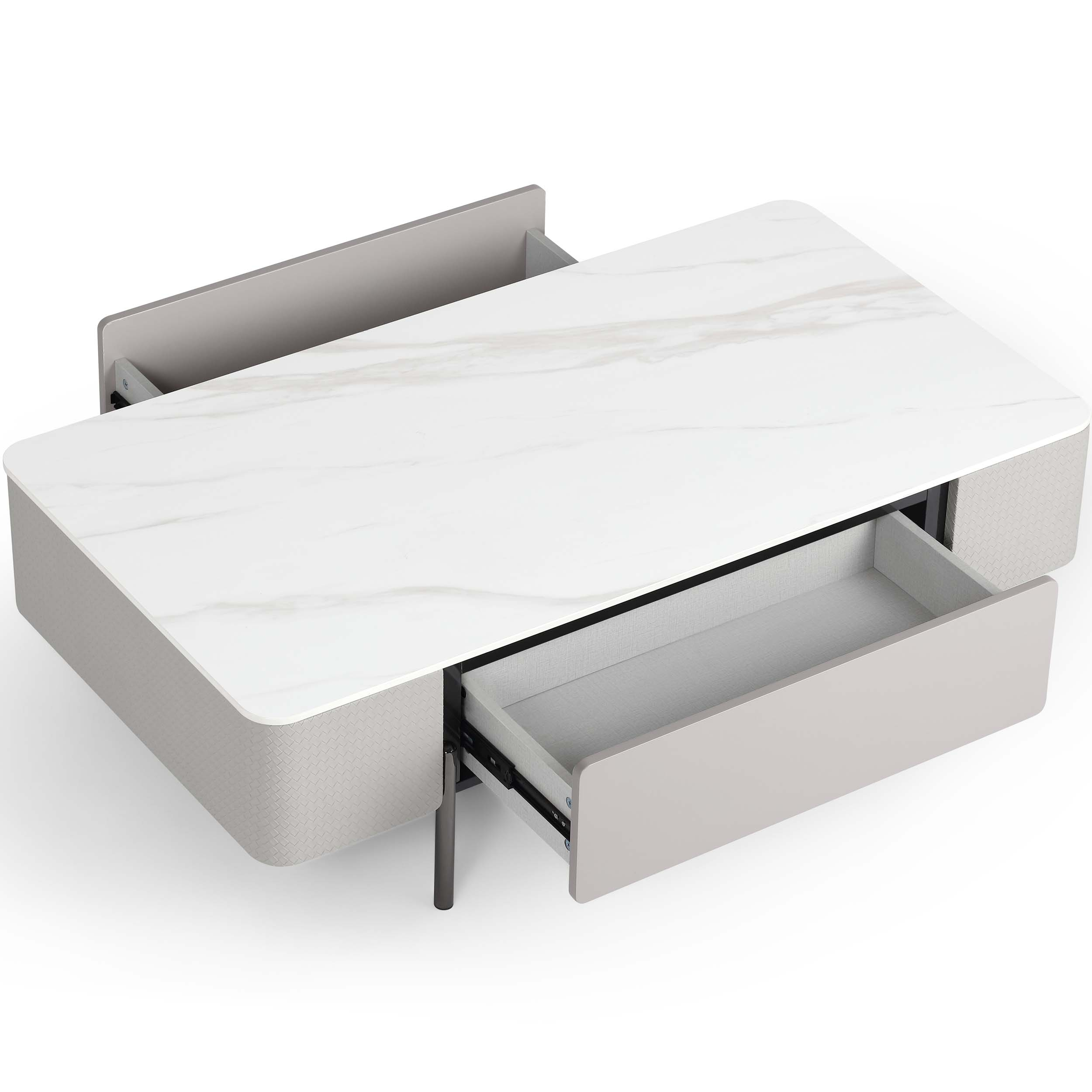Higham Grey Sintered Stone Coffee Table - Image 2