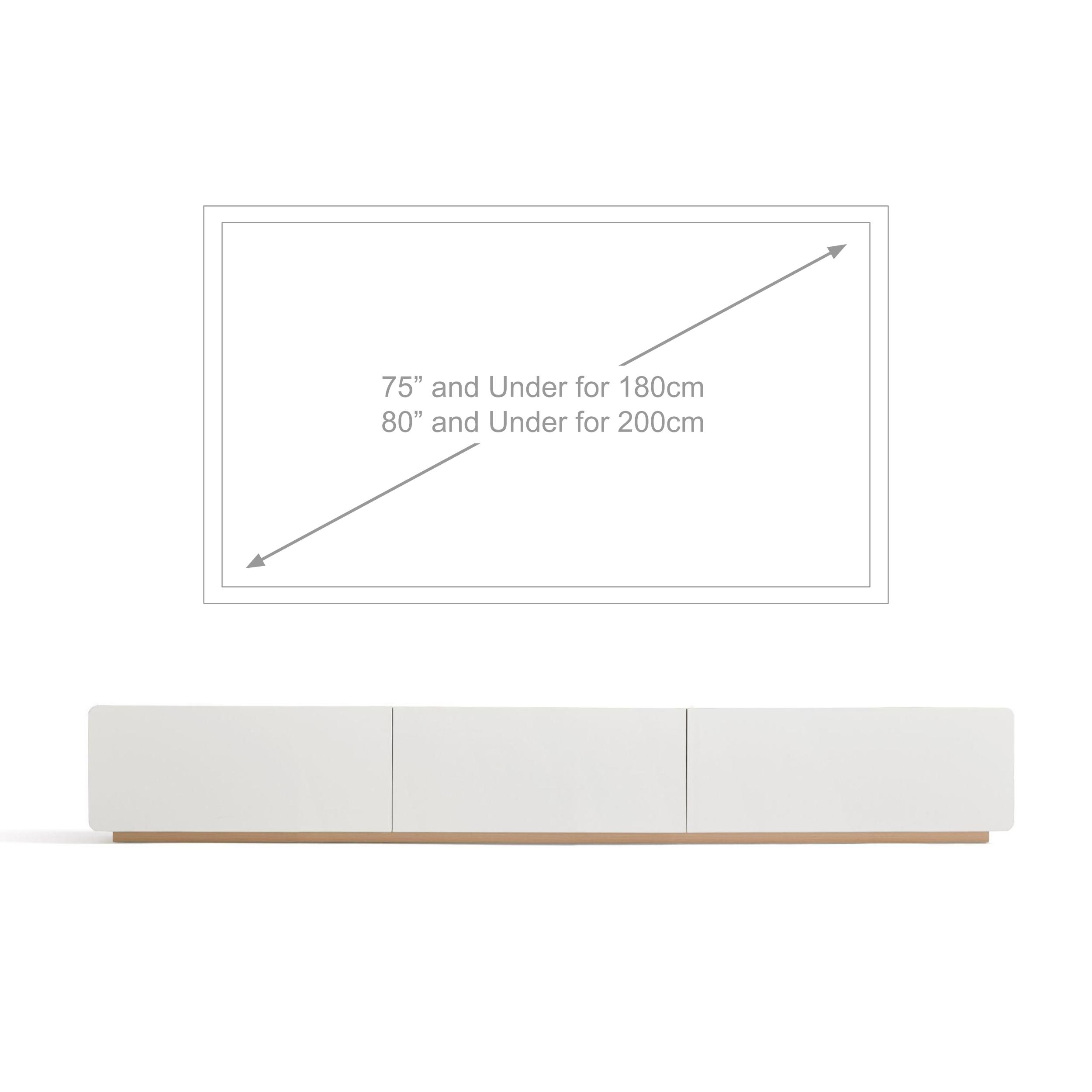 Ayelin TV Console (White/Natural) - Image 5