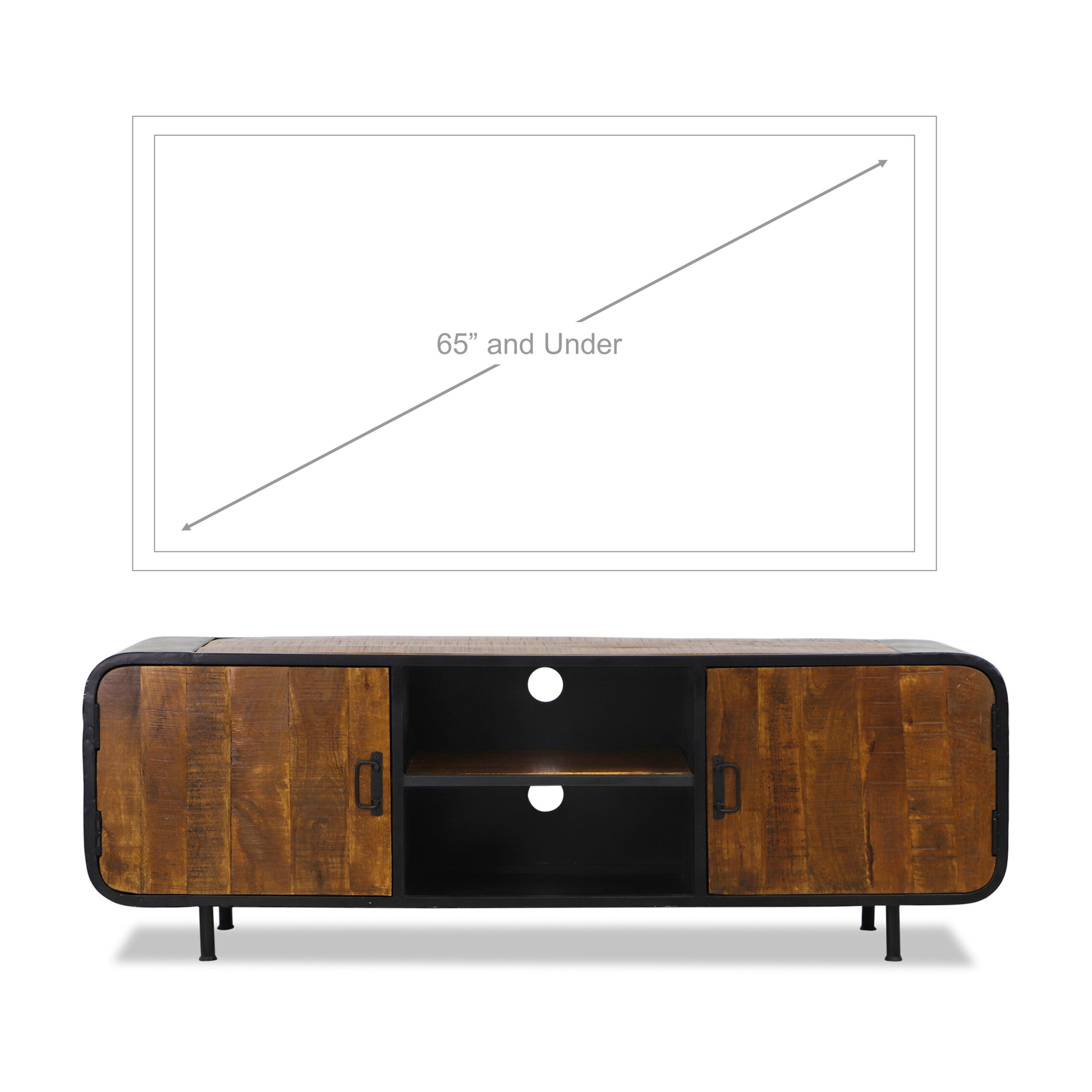 Akaki Reclaimed Mango Wood TV Console - Image 13