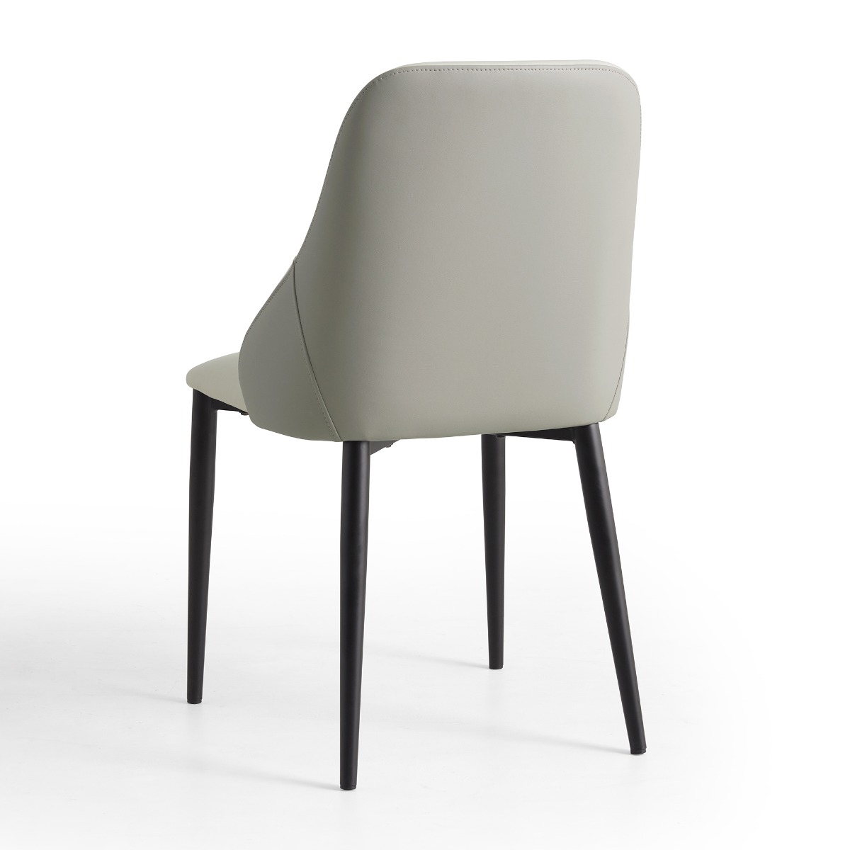 Runar Leathaire Dining Chair – Light Grey - Image 4
