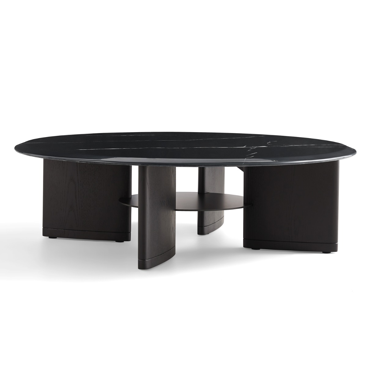 Reinier Coffee & Side Table Set – Black & White Wash - Image 3