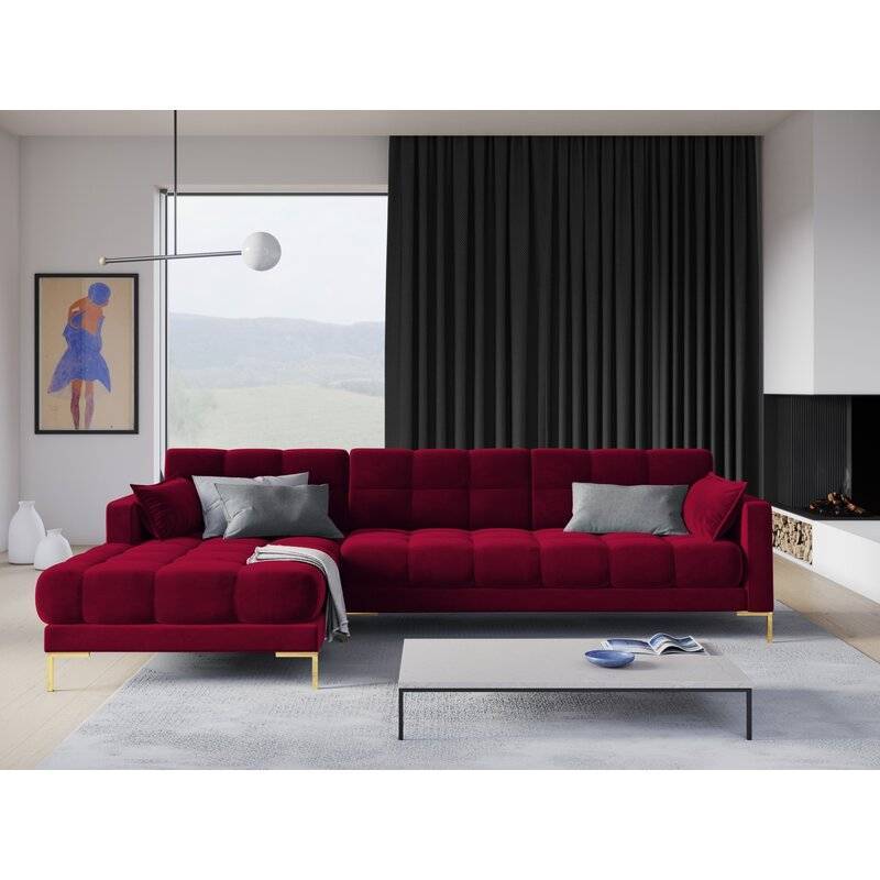 Montero Velvet L-Shape Sofa - Image 7