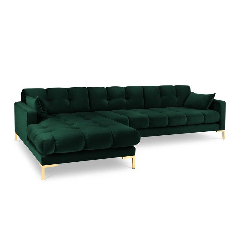 Montero Velvet L-Shape Sofa - Image 5