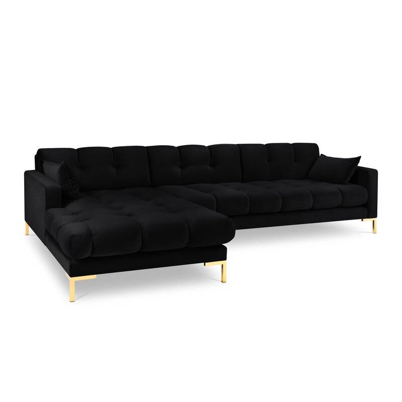Montero Velvet L-Shape Sofa - Image 4