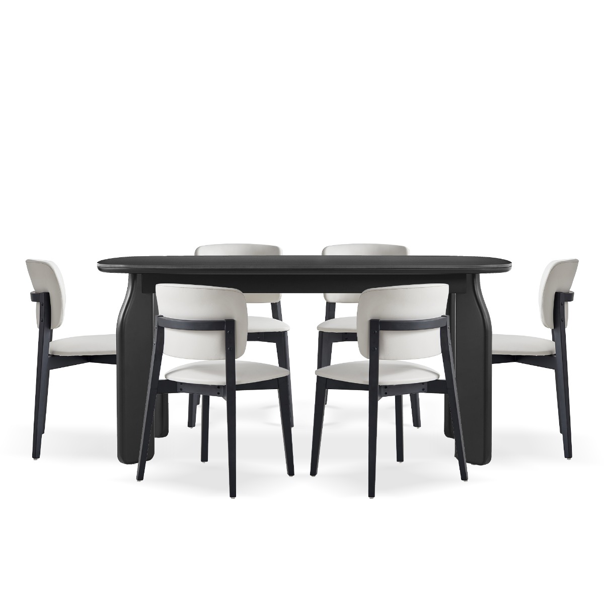 Cypress 6-Seater Dining Set with Sintered Stone Tabletop - Image 2