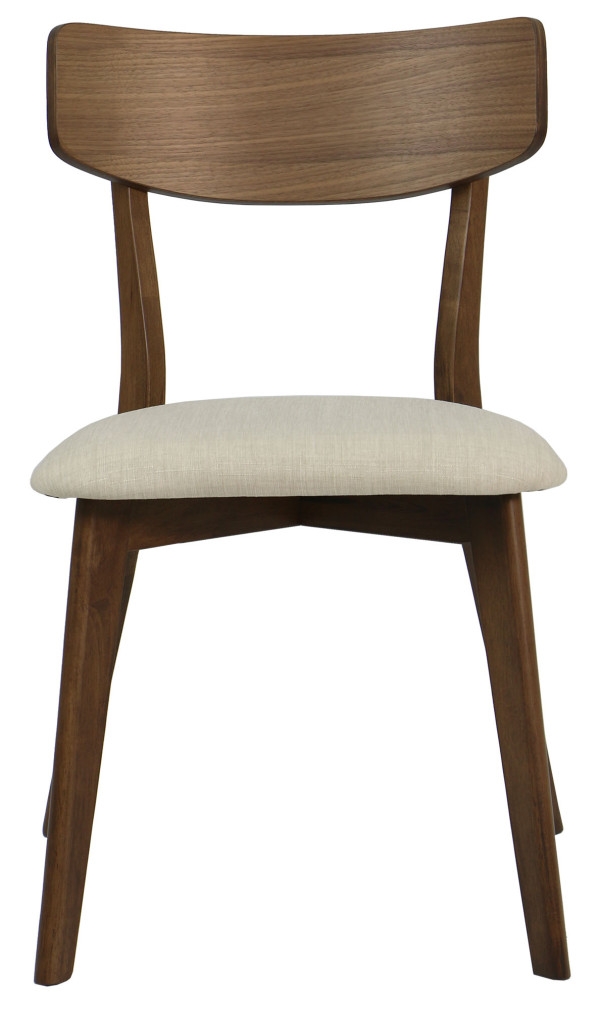 Ross 1+8 Walnut Dining Set with Cream Seats - Image 3