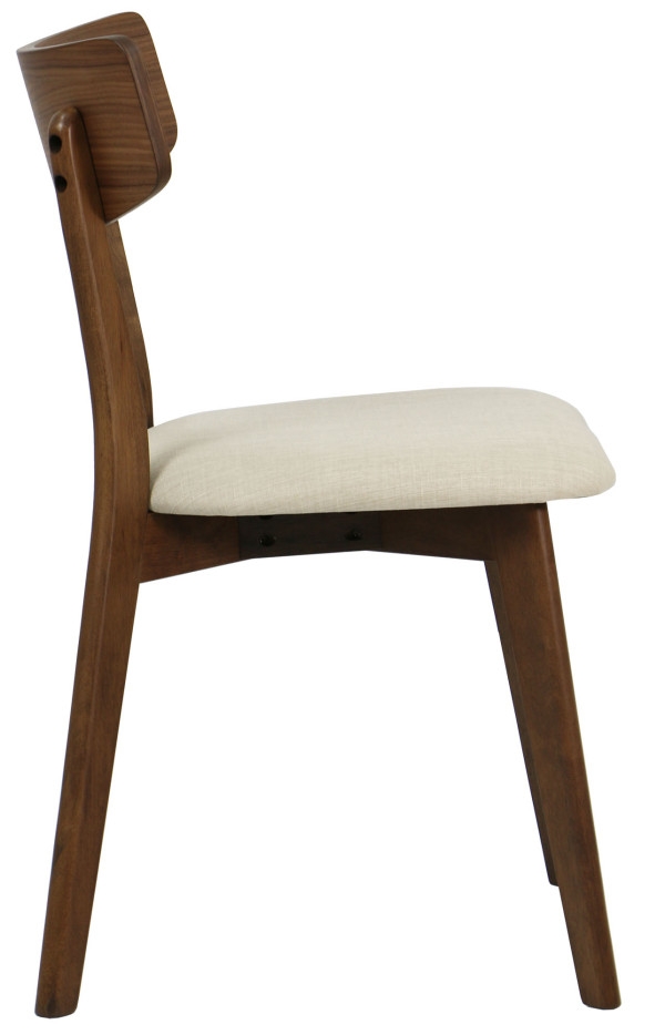 Ross 1+8 Walnut Dining Set with Cream Seats - Image 8